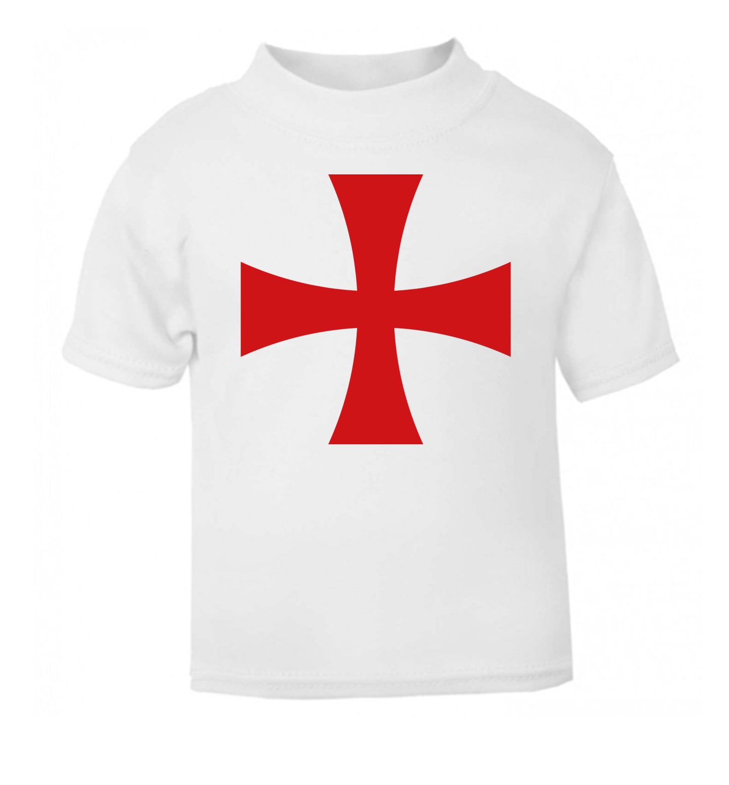 Knights Templar cross white Baby Toddler Tshirt 2 Years