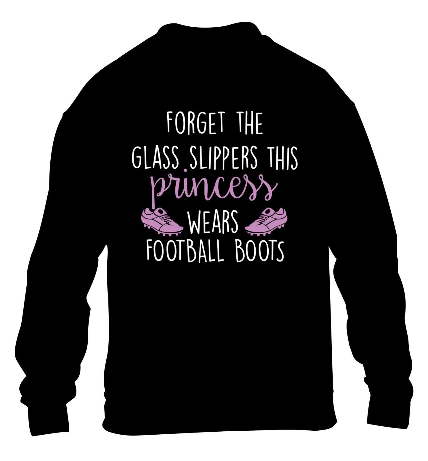 Forget the glass slippers this princess wears football boots children's black sweater 12-14 Years