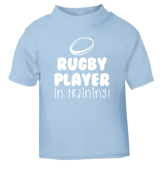 Rugby player in training light blue Baby Toddler Tshirt 2 Years