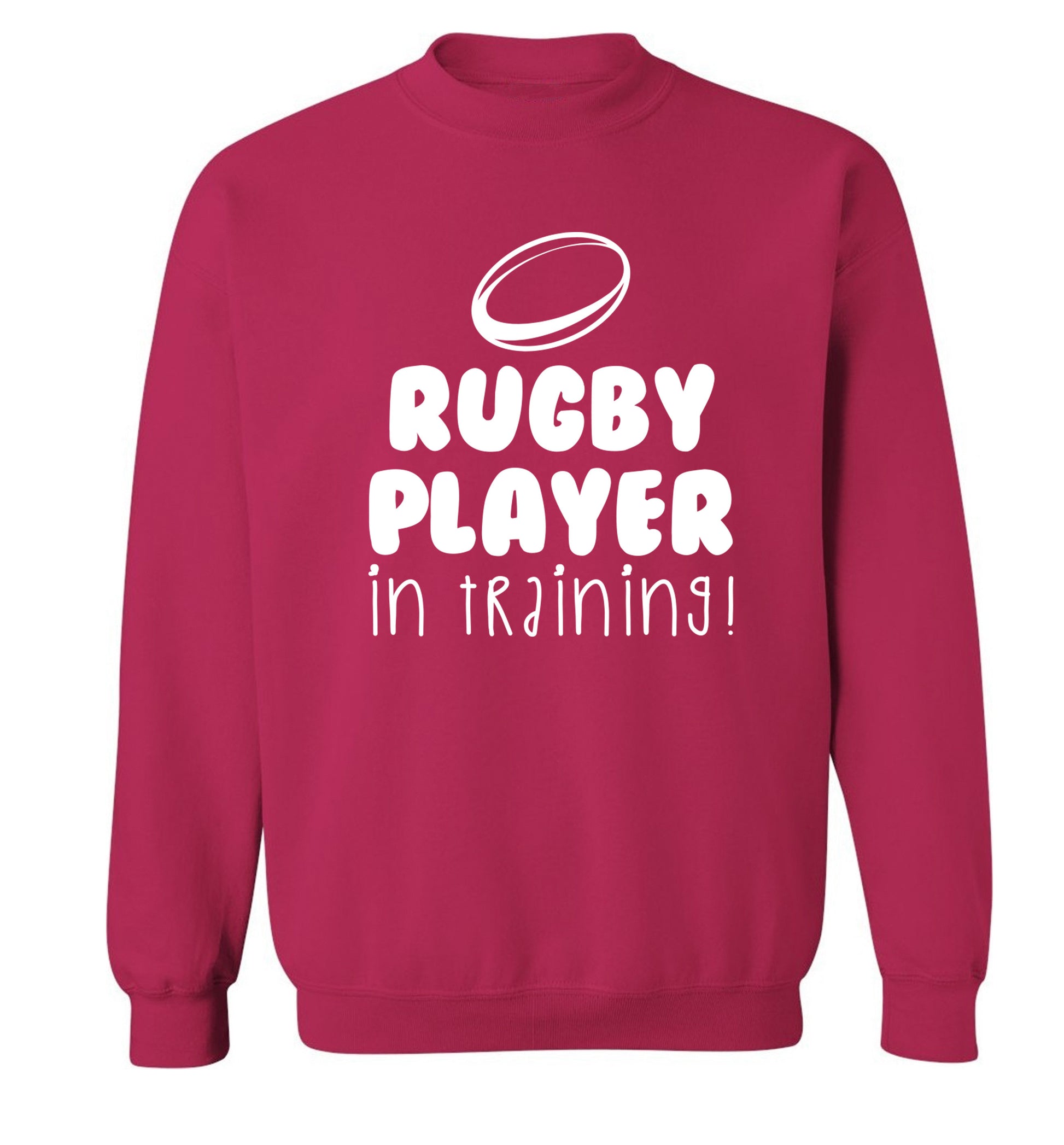 Rugby player in training Adult's unisex pink Sweater 2XL