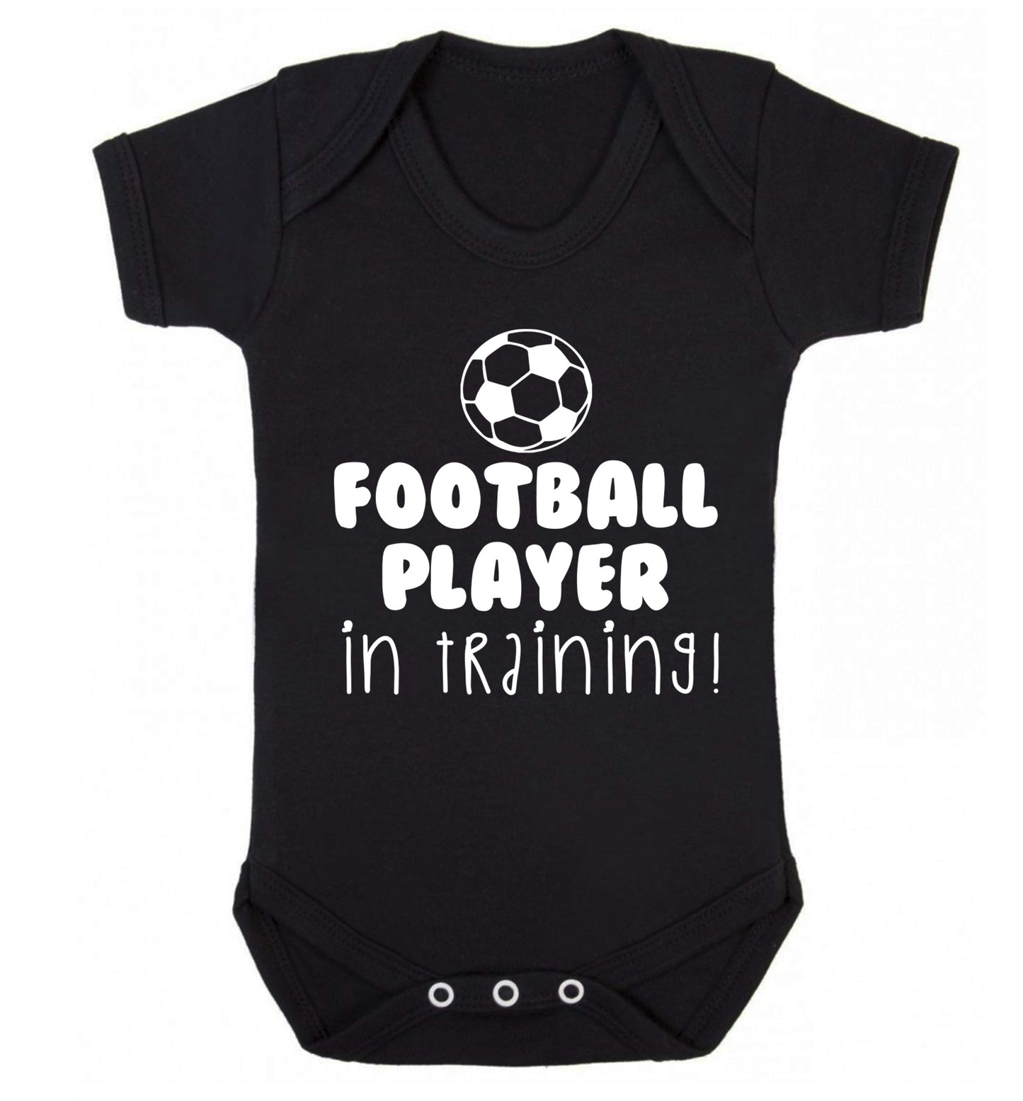 Football player in training Baby Vest black 18-24 months