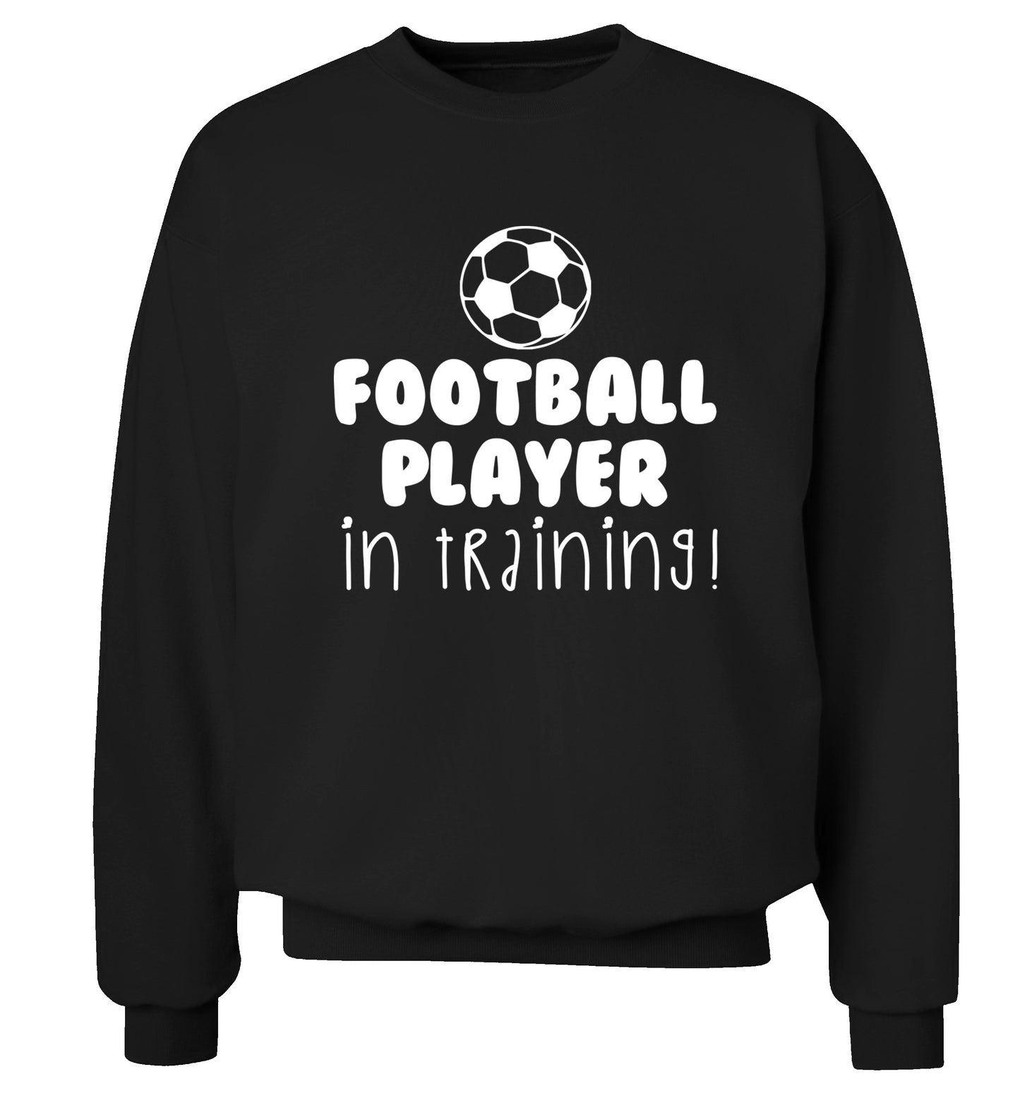 Football player in training Adult's unisex black Sweater 2XL