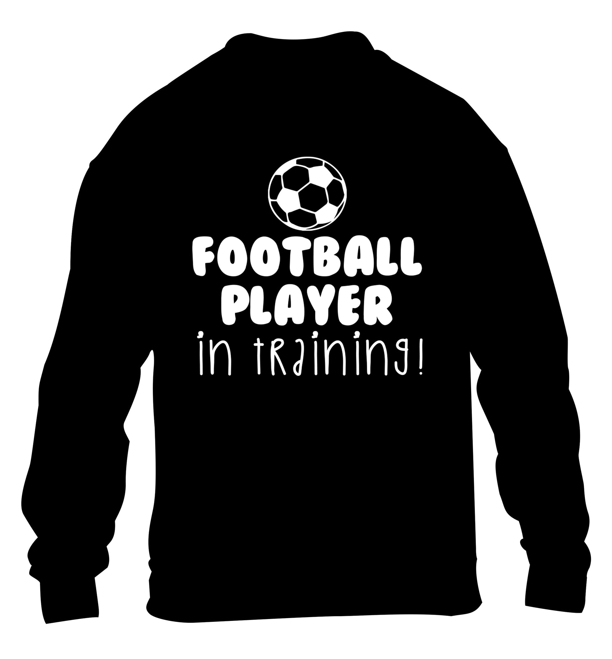 Football player in training children's black sweater 12-14 Years