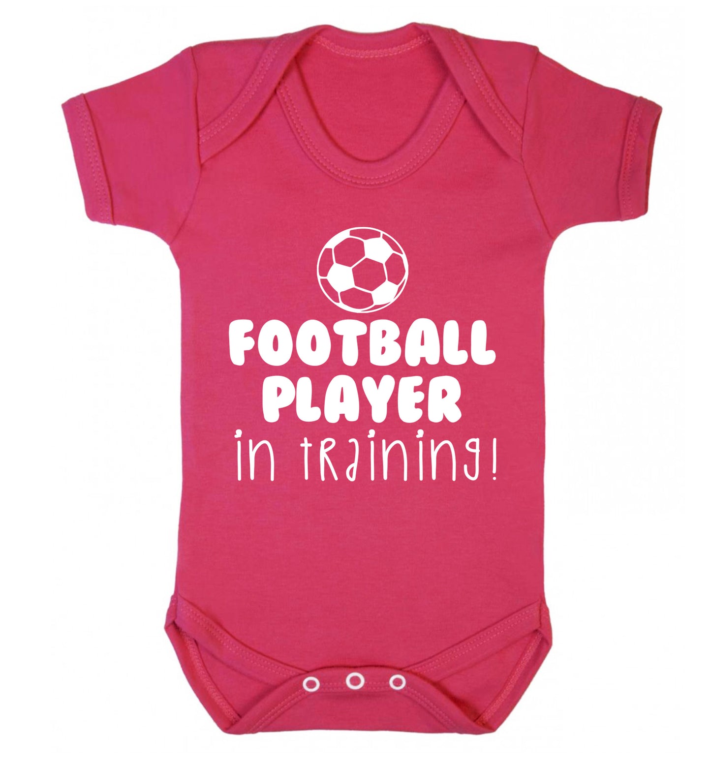 Football player in training Baby Vest dark pink 18-24 months