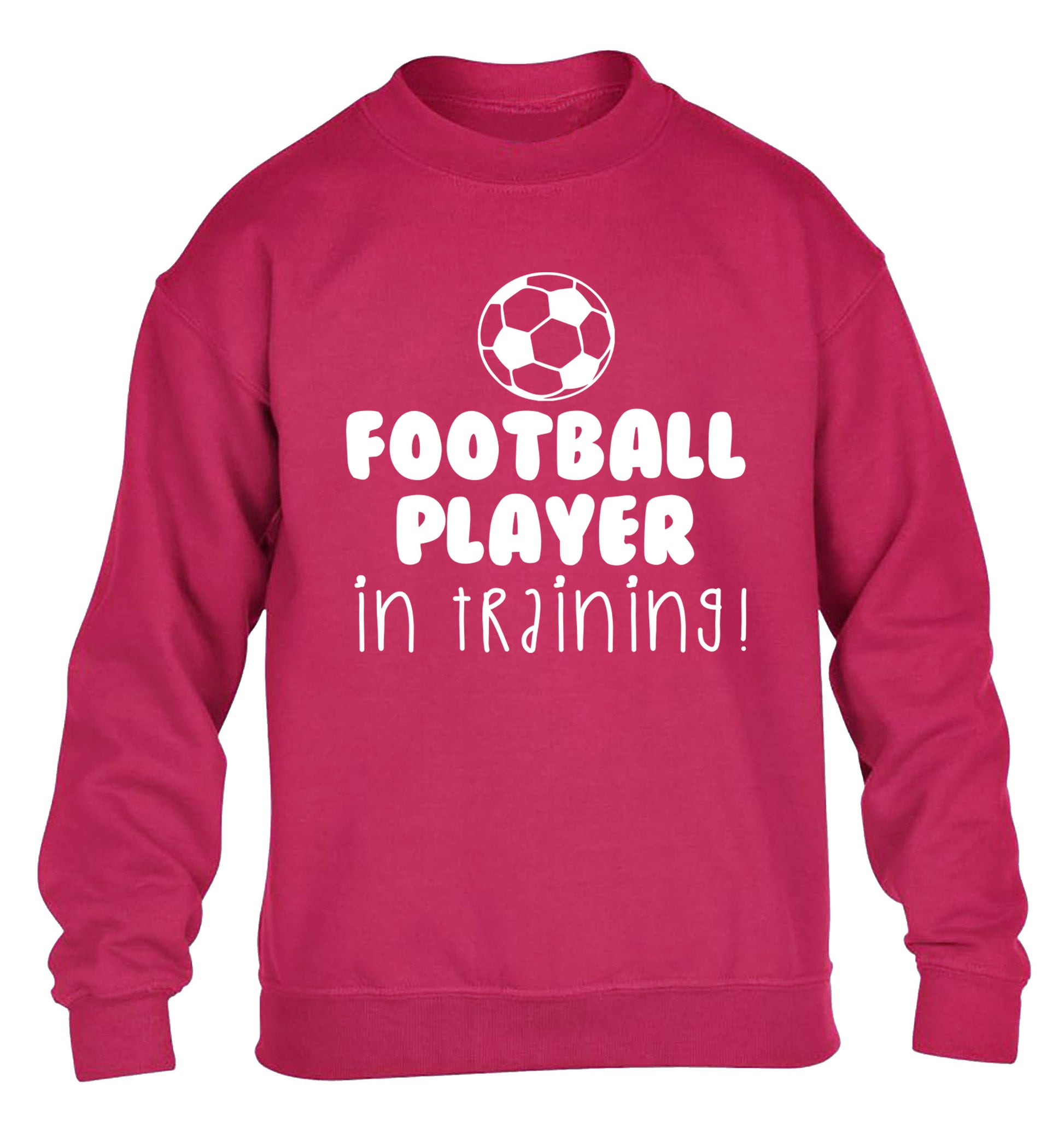Football player in training children's pink sweater 12-14 Years