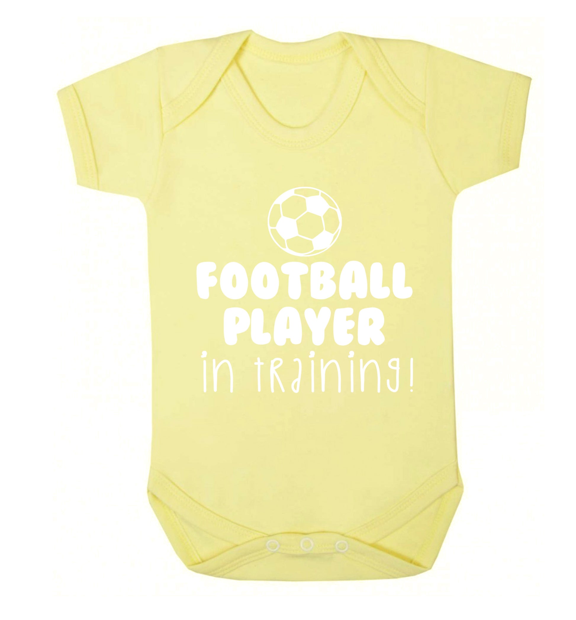 Football player in training Baby Vest pale yellow 18-24 months