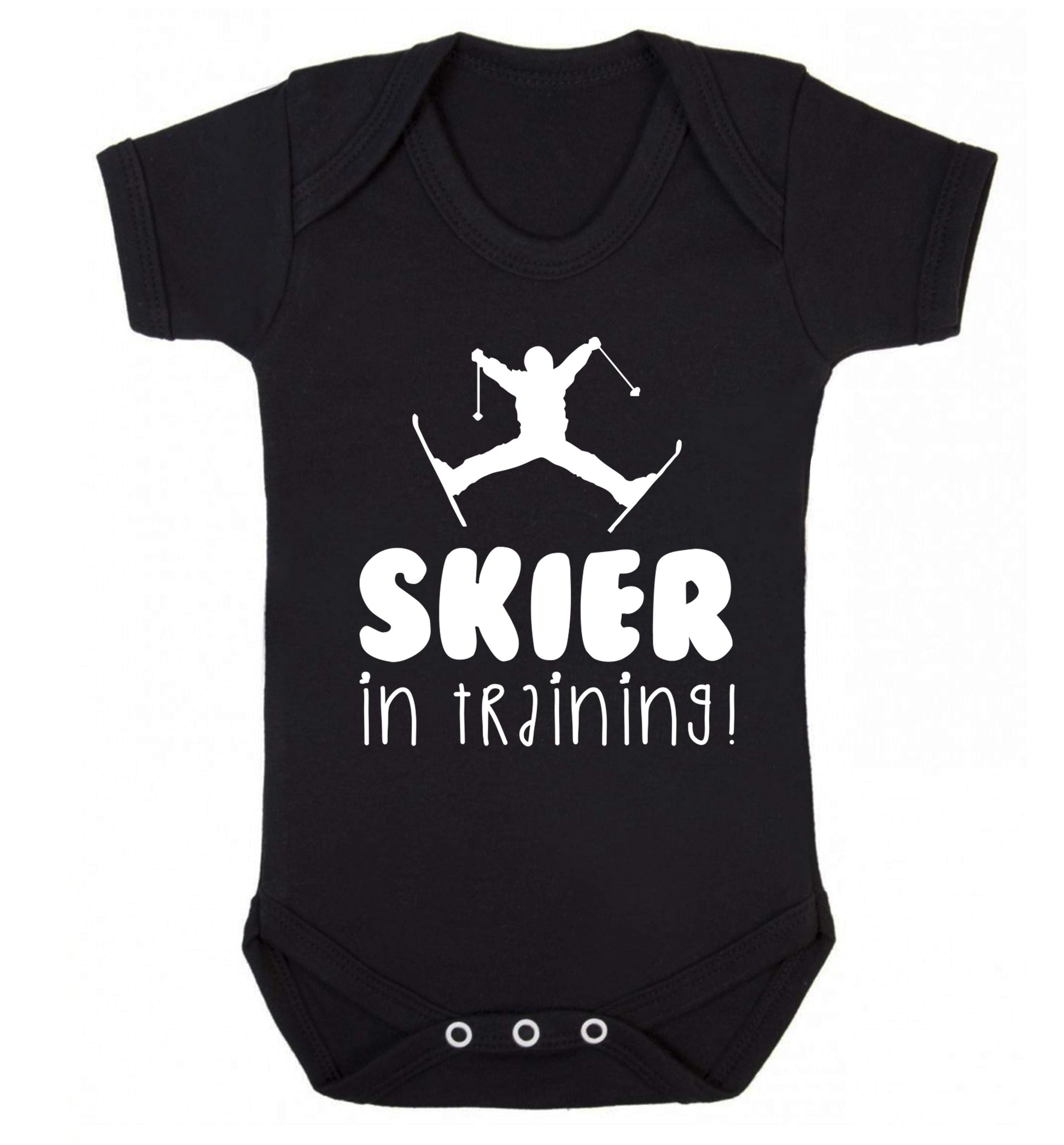 Skier in training Baby Vest black 18-24 months