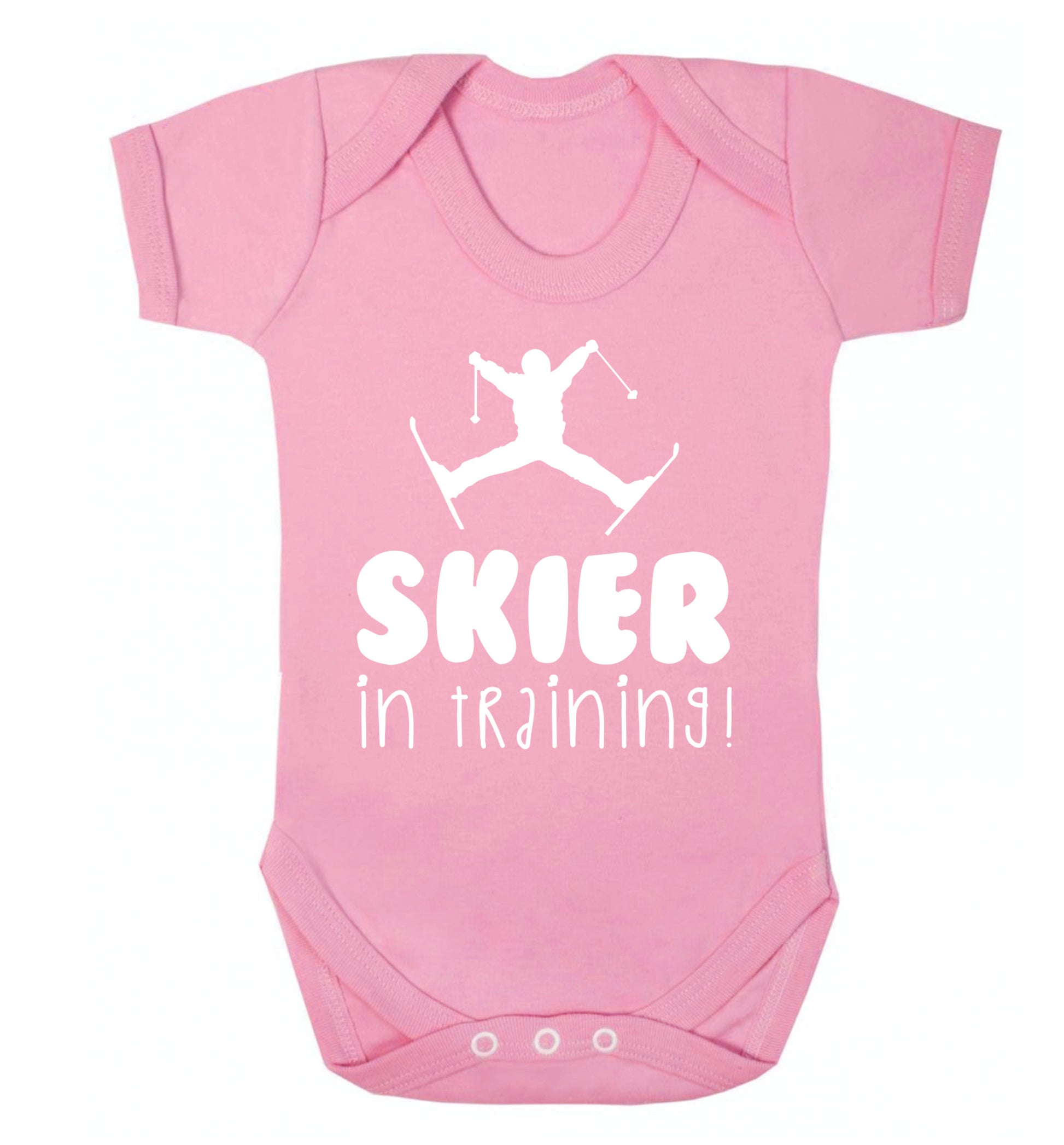 Skier in training Baby Vest pale pink 18-24 months