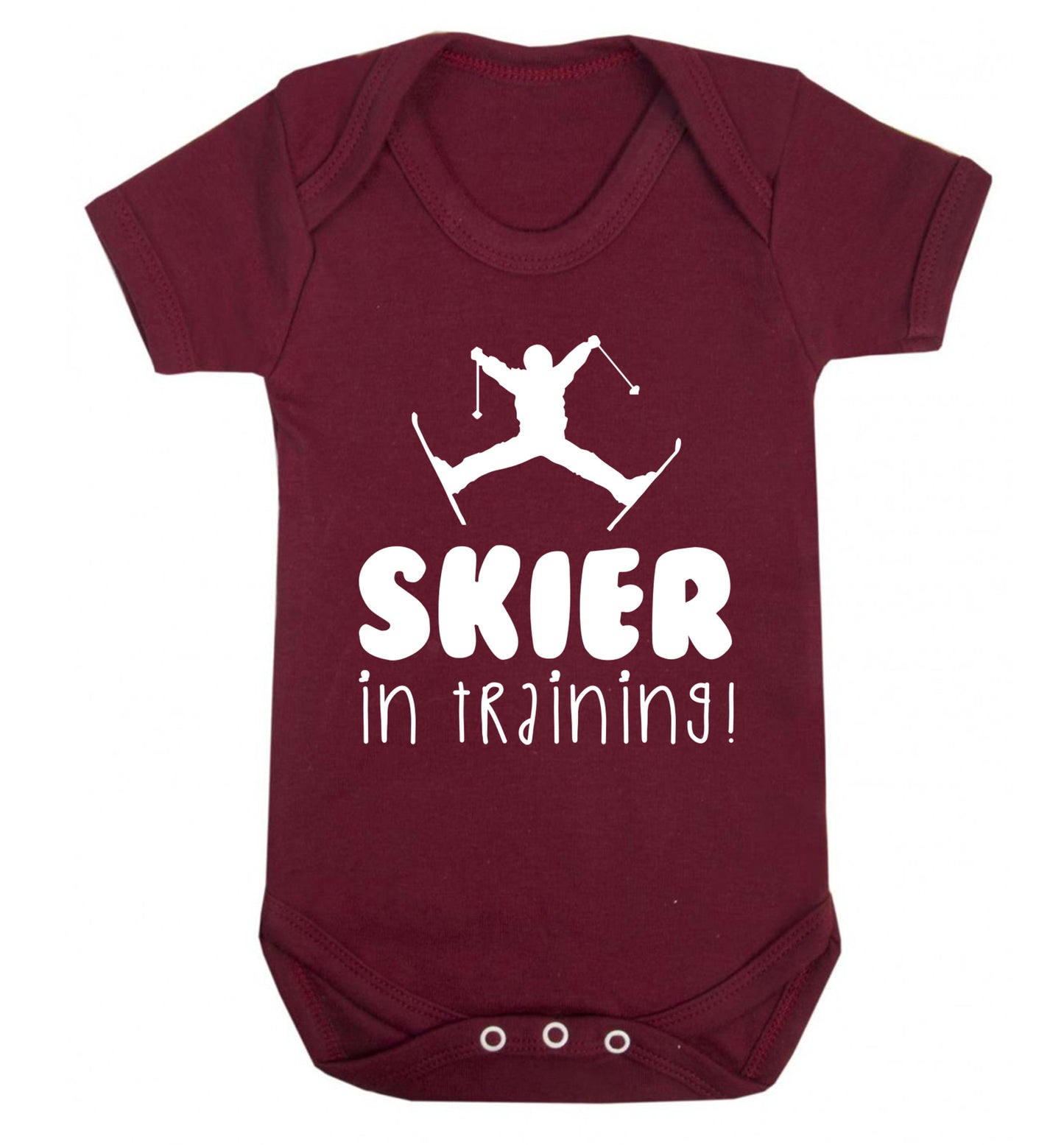 Skier in training Baby Vest maroon 18-24 months
