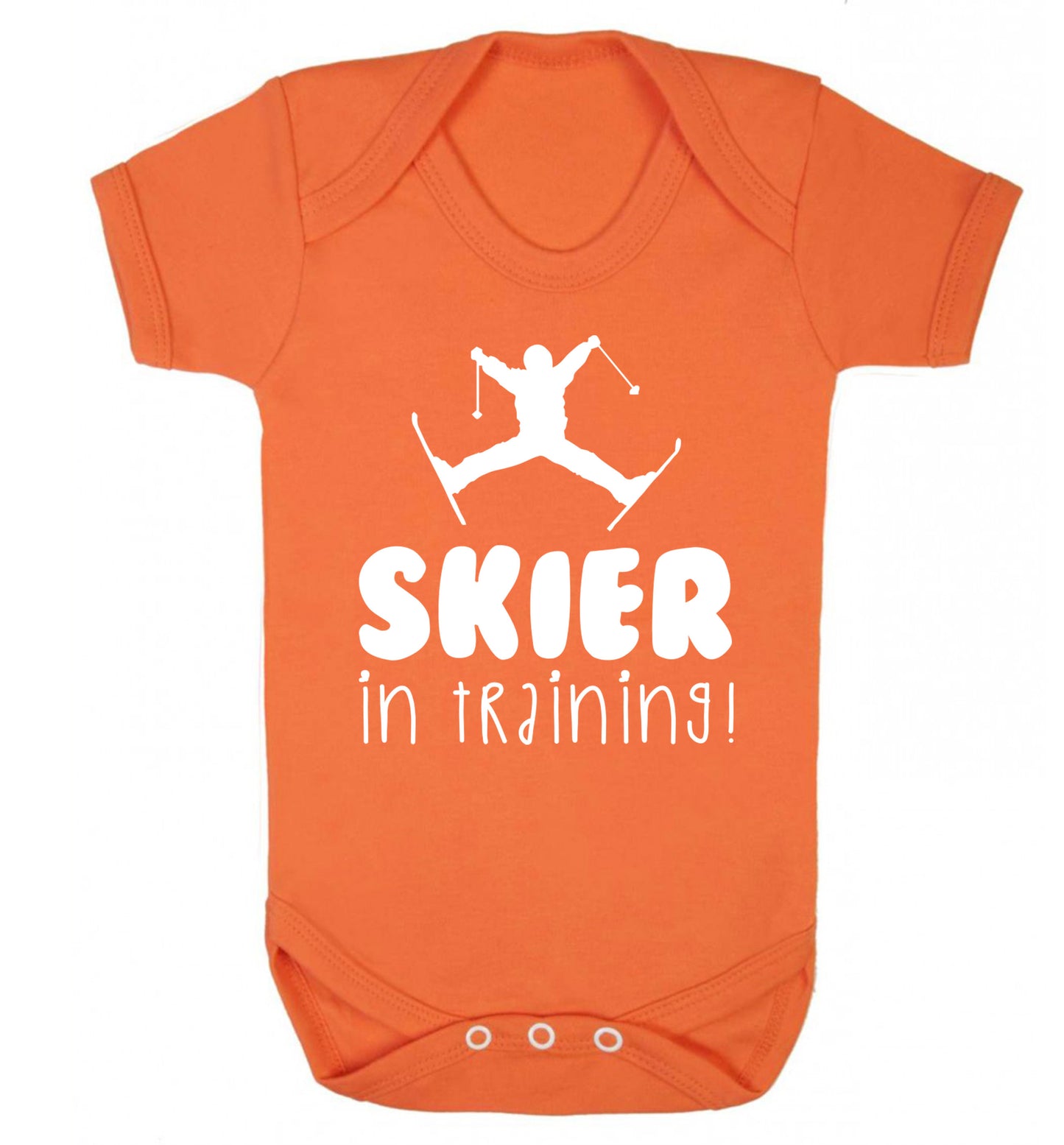 Skier in training Baby Vest orange 18-24 months