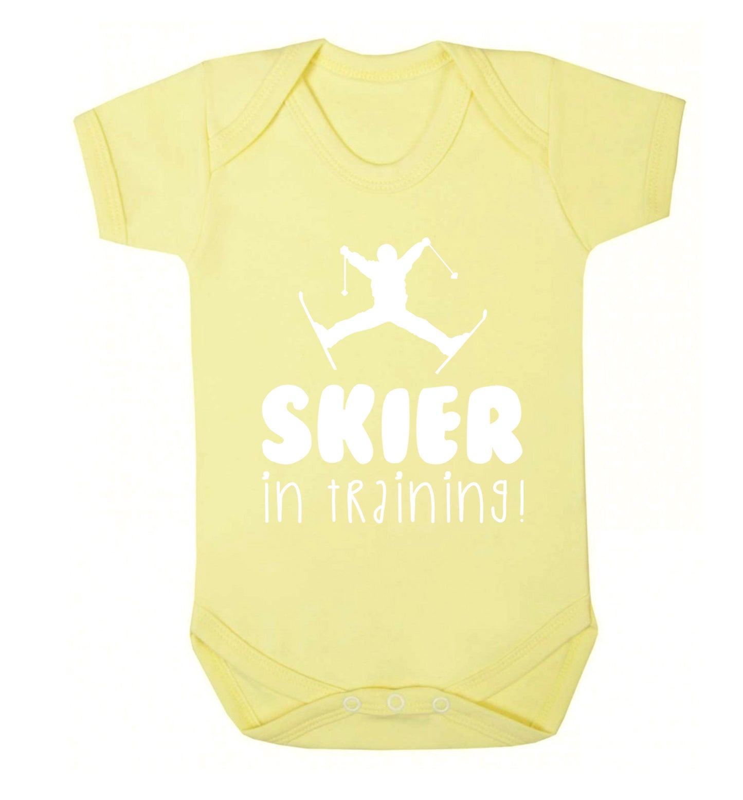 Skier in training Baby Vest pale yellow 18-24 months