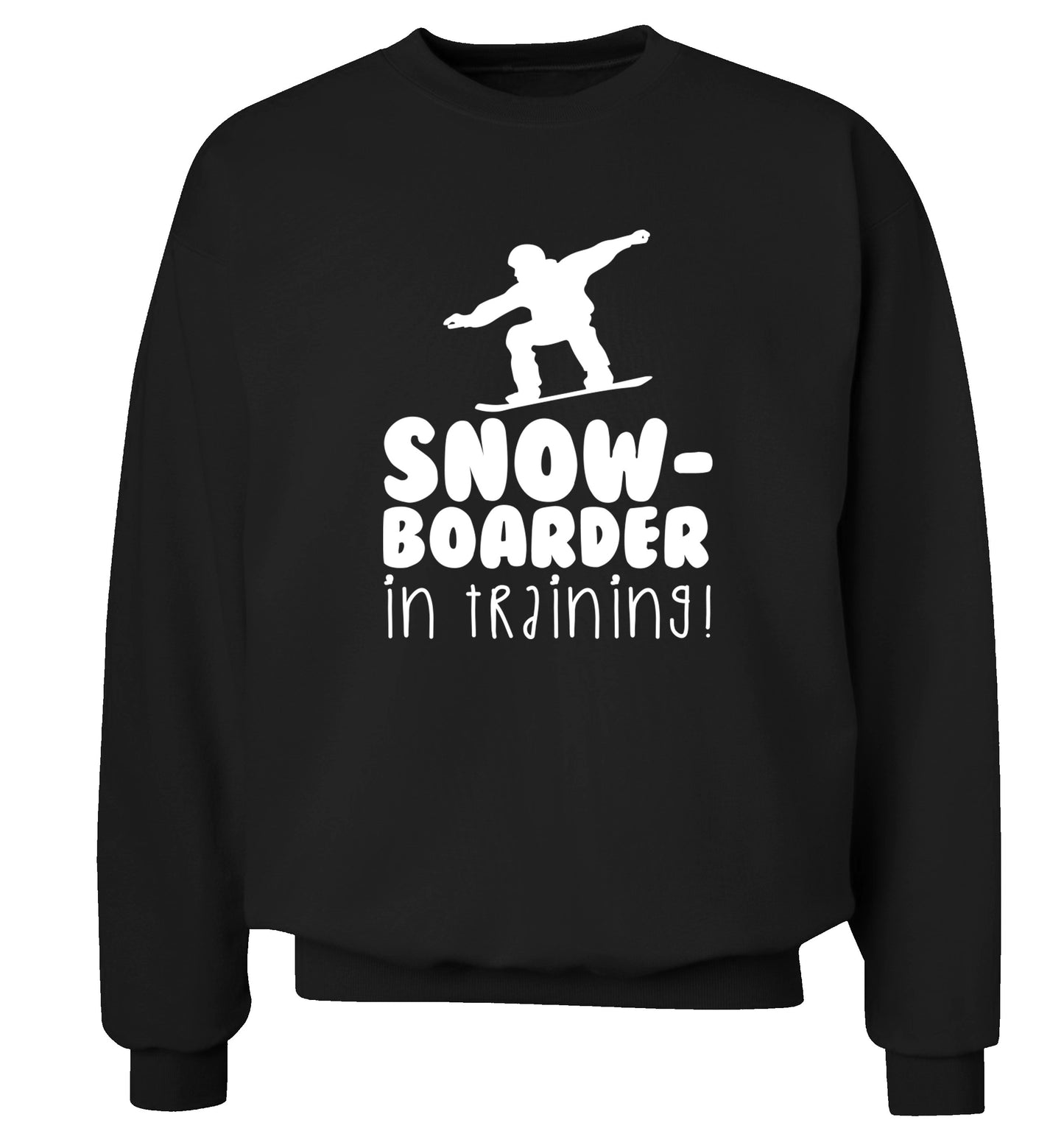 Snowboarder in training Adult's unisex black Sweater 2XL