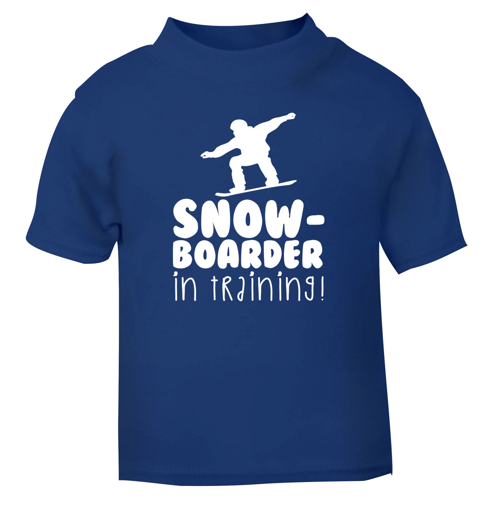 Snowboarder in training blue Baby Toddler Tshirt 2 Years