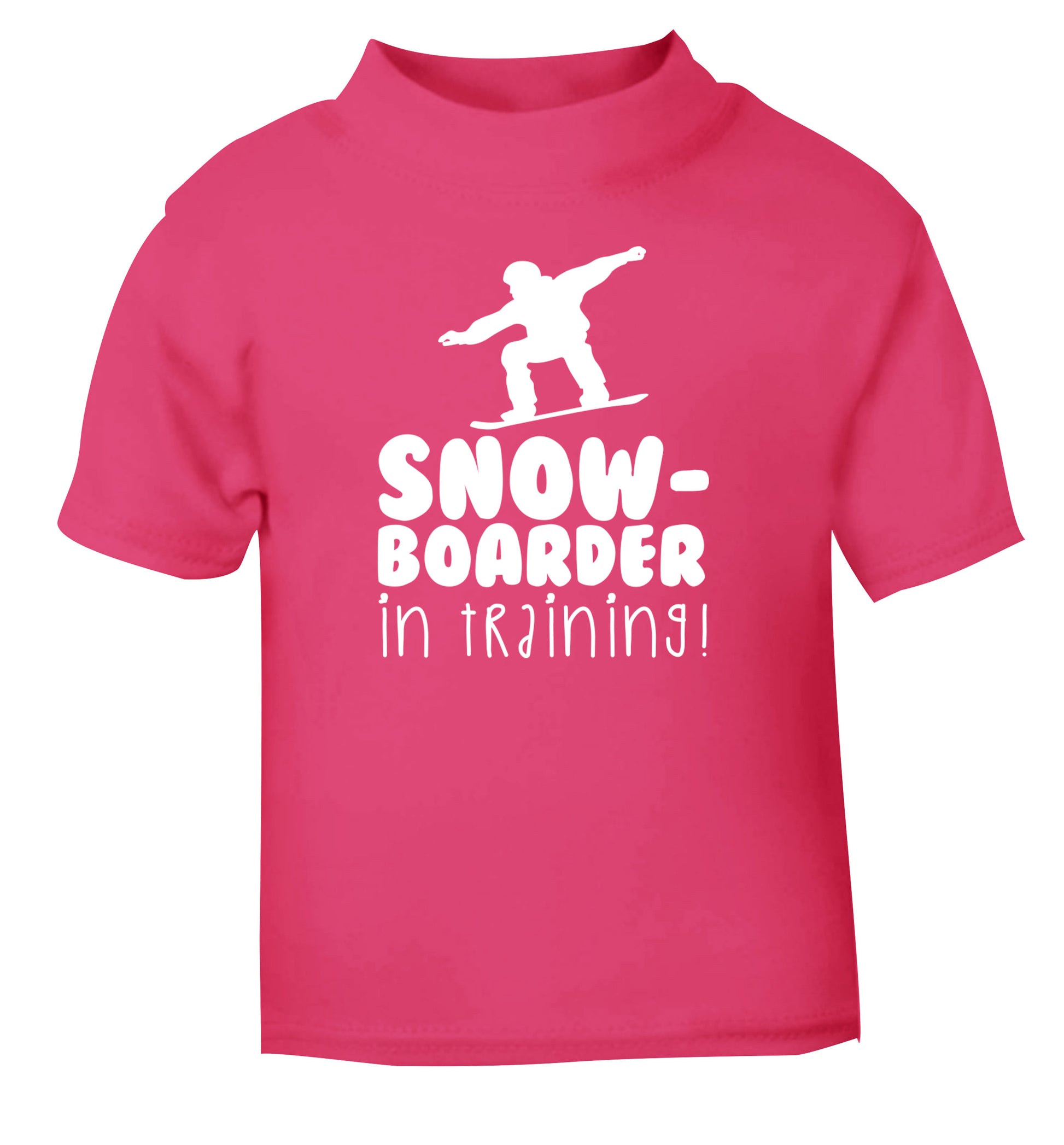 Snowboarder in training pink Baby Toddler Tshirt 2 Years