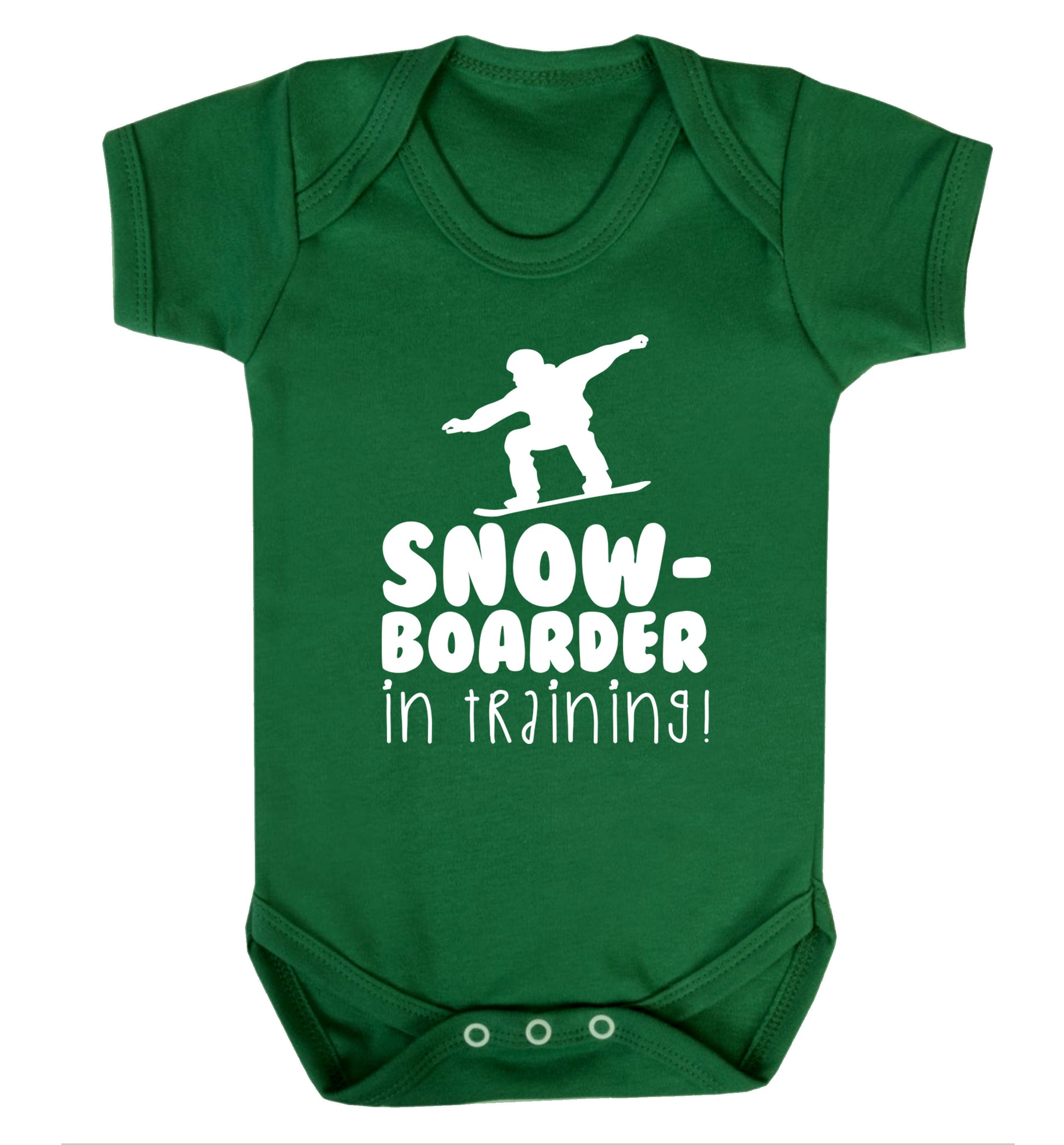Snowboarder in training Baby Vest green 18-24 months