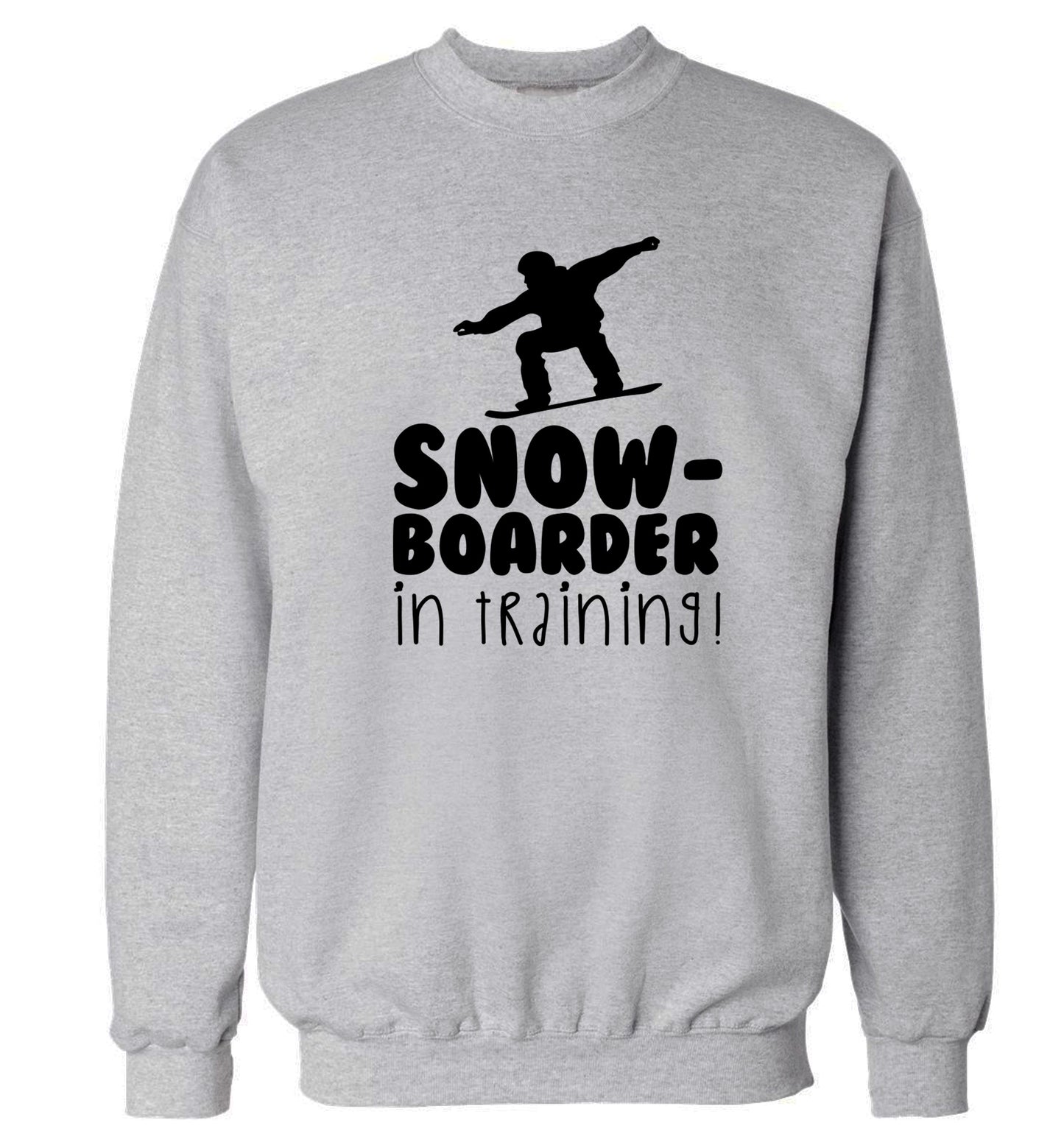 Snowboarder in training Adult's unisex grey Sweater 2XL