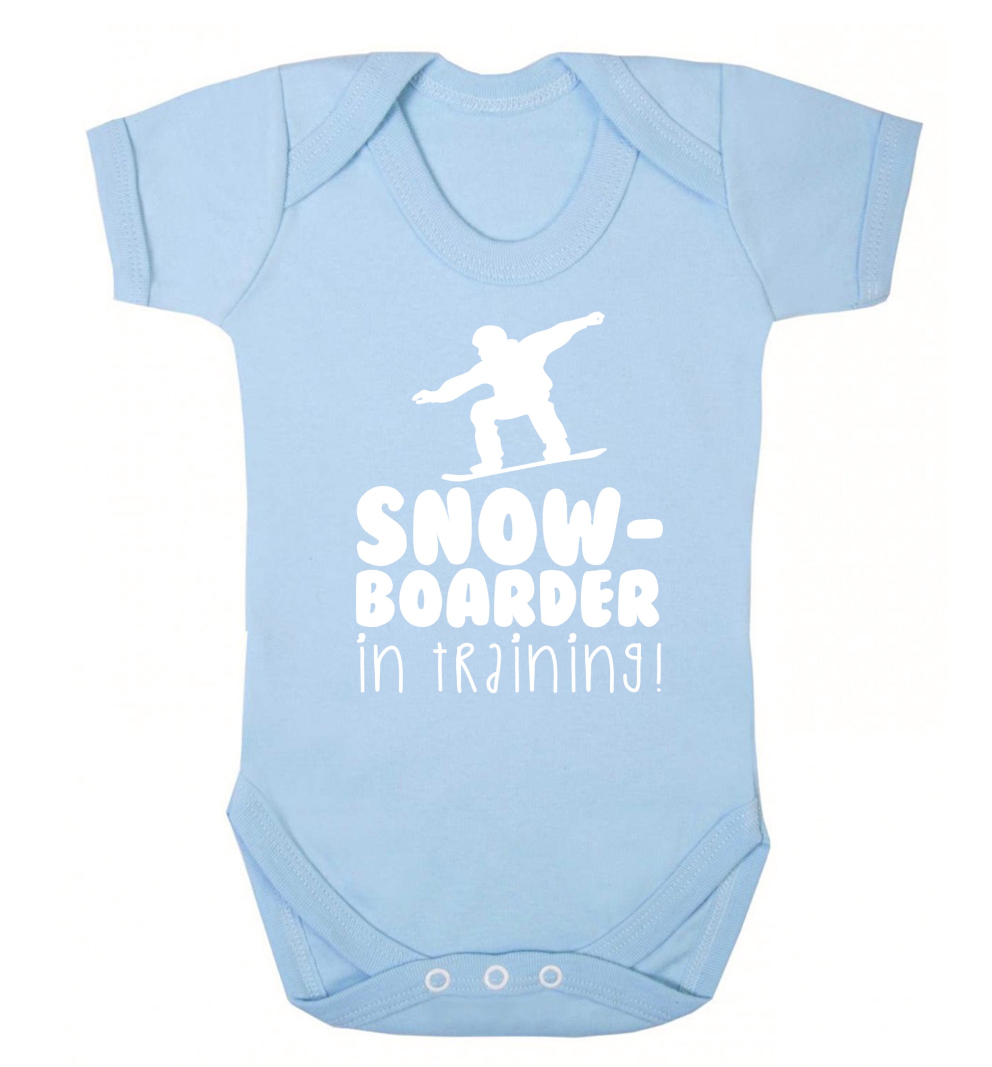 Snowboarder in training Baby Vest pale blue 18-24 months