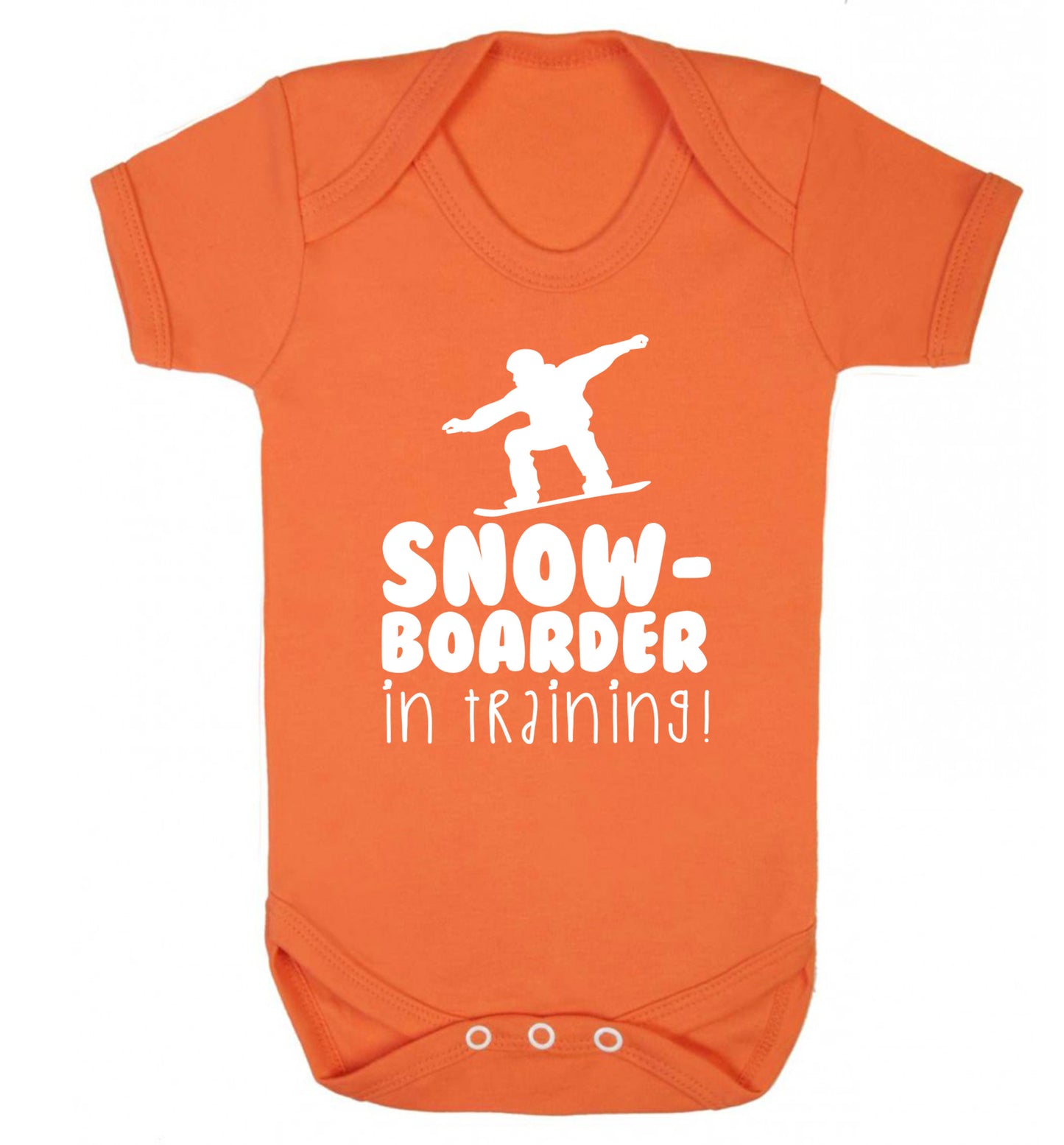 Snowboarder in training Baby Vest orange 18-24 months