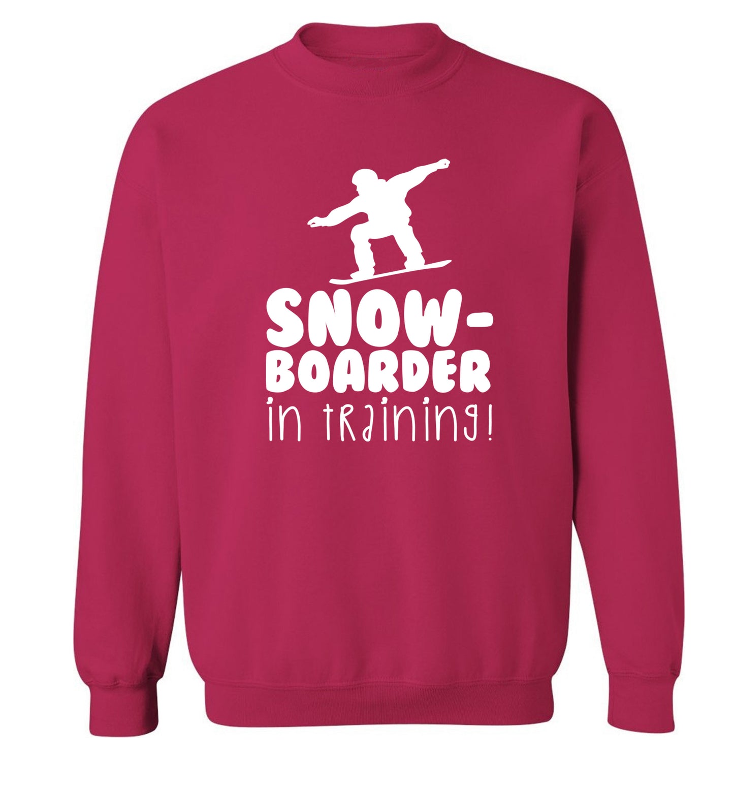 Snowboarder in training Adult's unisex pink Sweater 2XL
