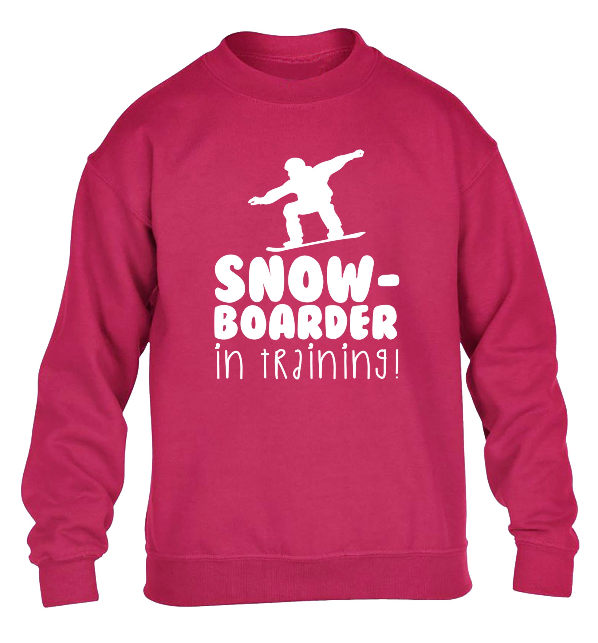 Snowboarder in training children's pink sweater 12-14 Years
