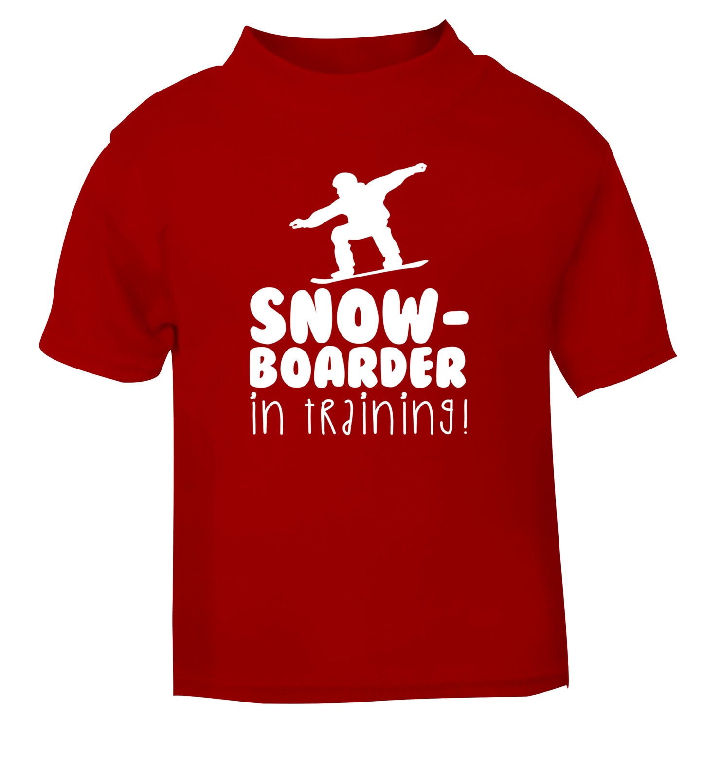 Snowboarder in training red Baby Toddler Tshirt 2 Years