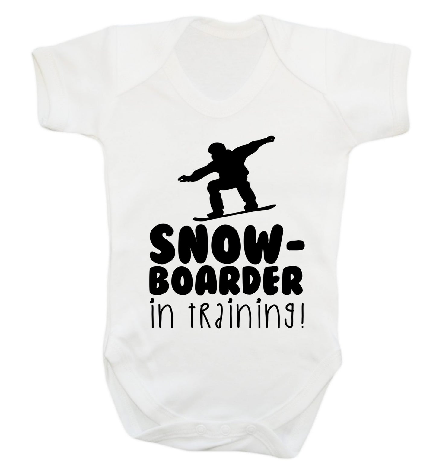 Snowboarder in training Baby Vest white 18-24 months