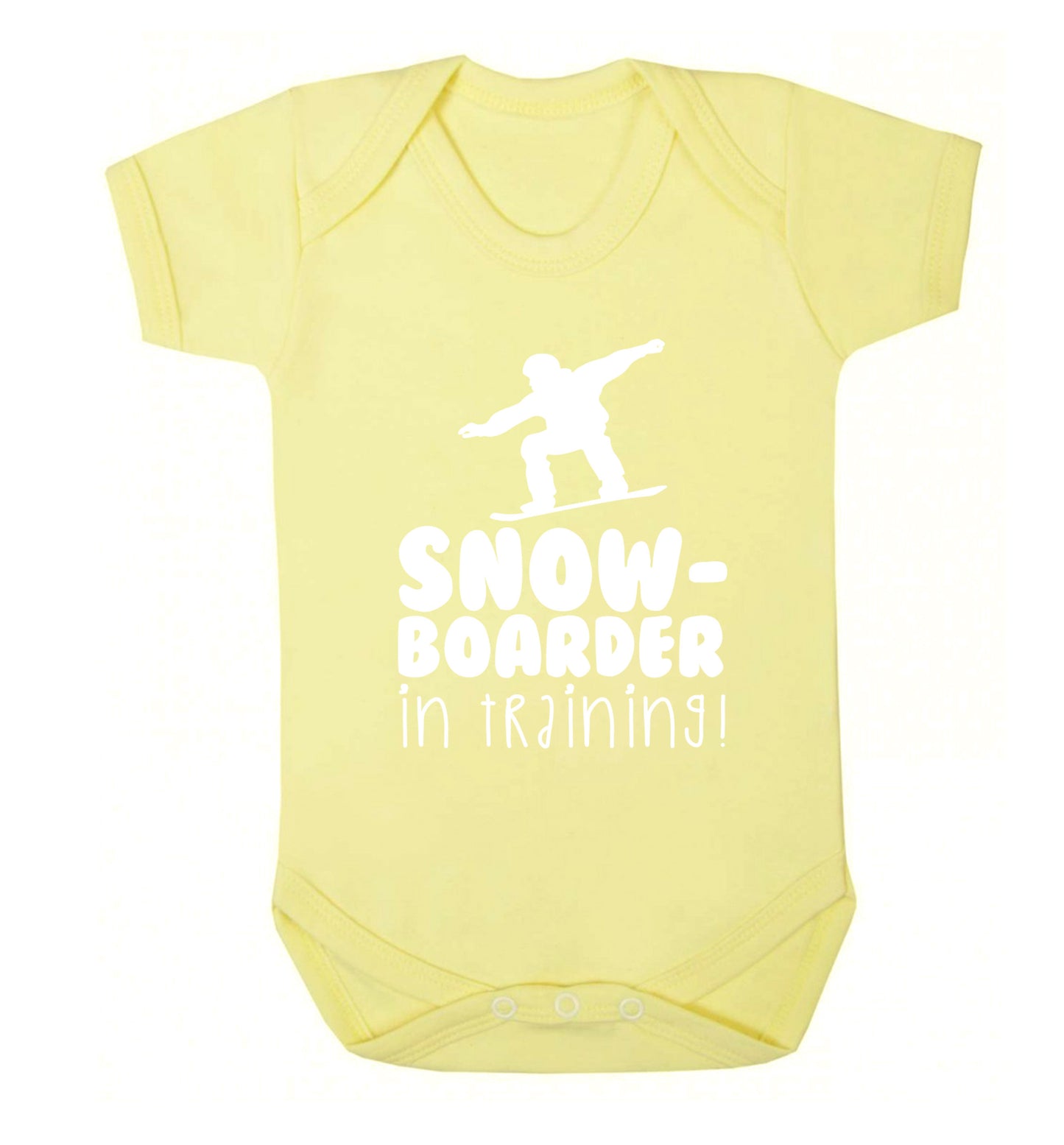 Snowboarder in training Baby Vest pale yellow 18-24 months