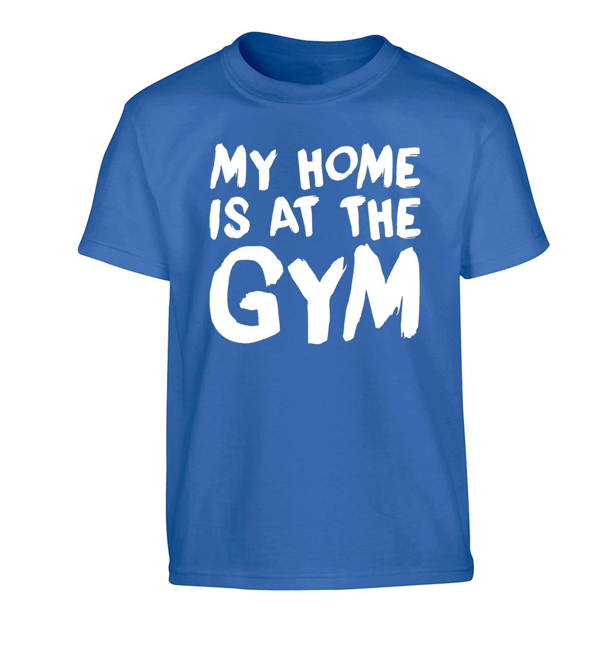 My home is at the gym Children's blue Tshirt 12-14 Years