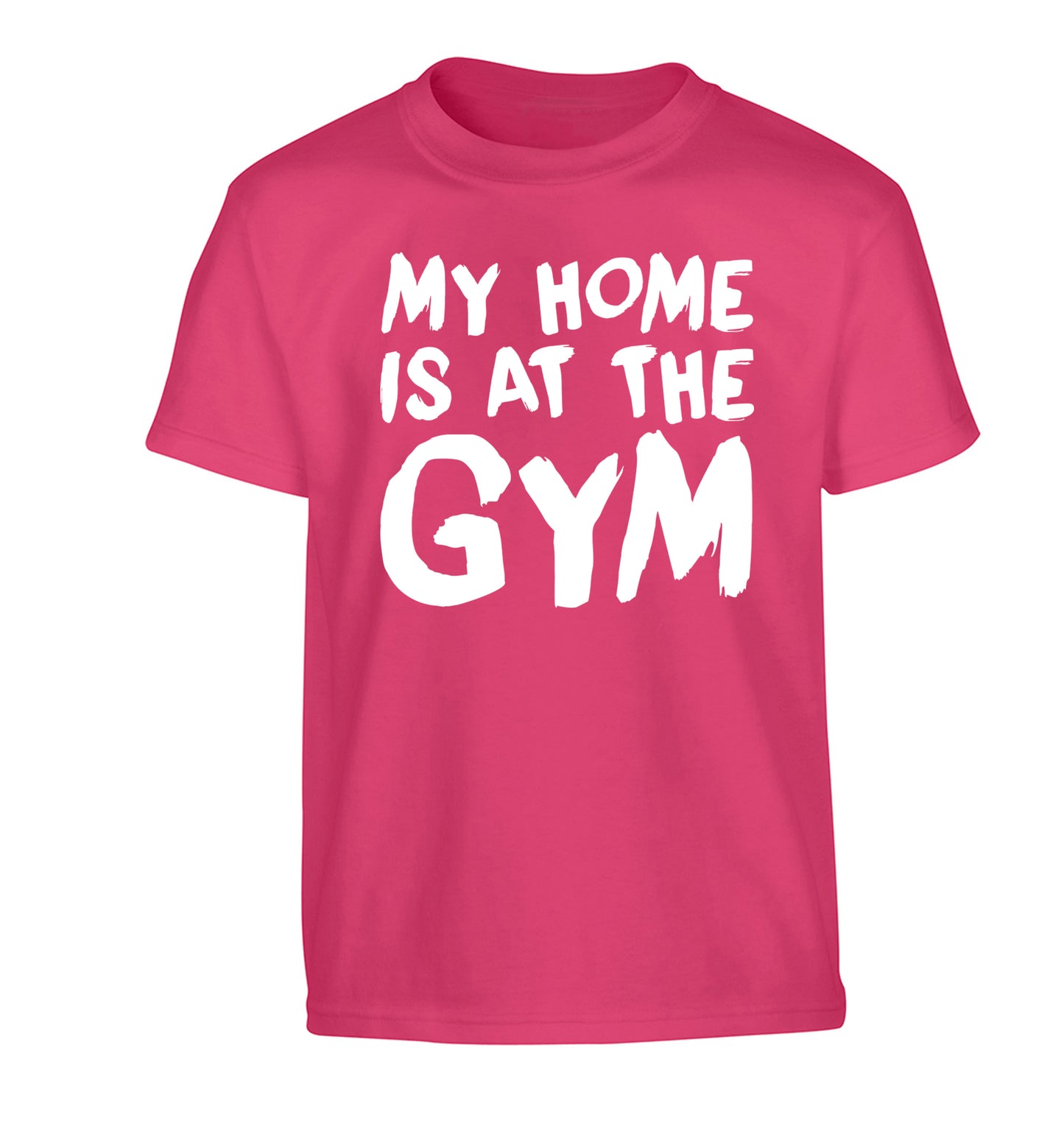 My home is at the gym Children's pink Tshirt 12-14 Years