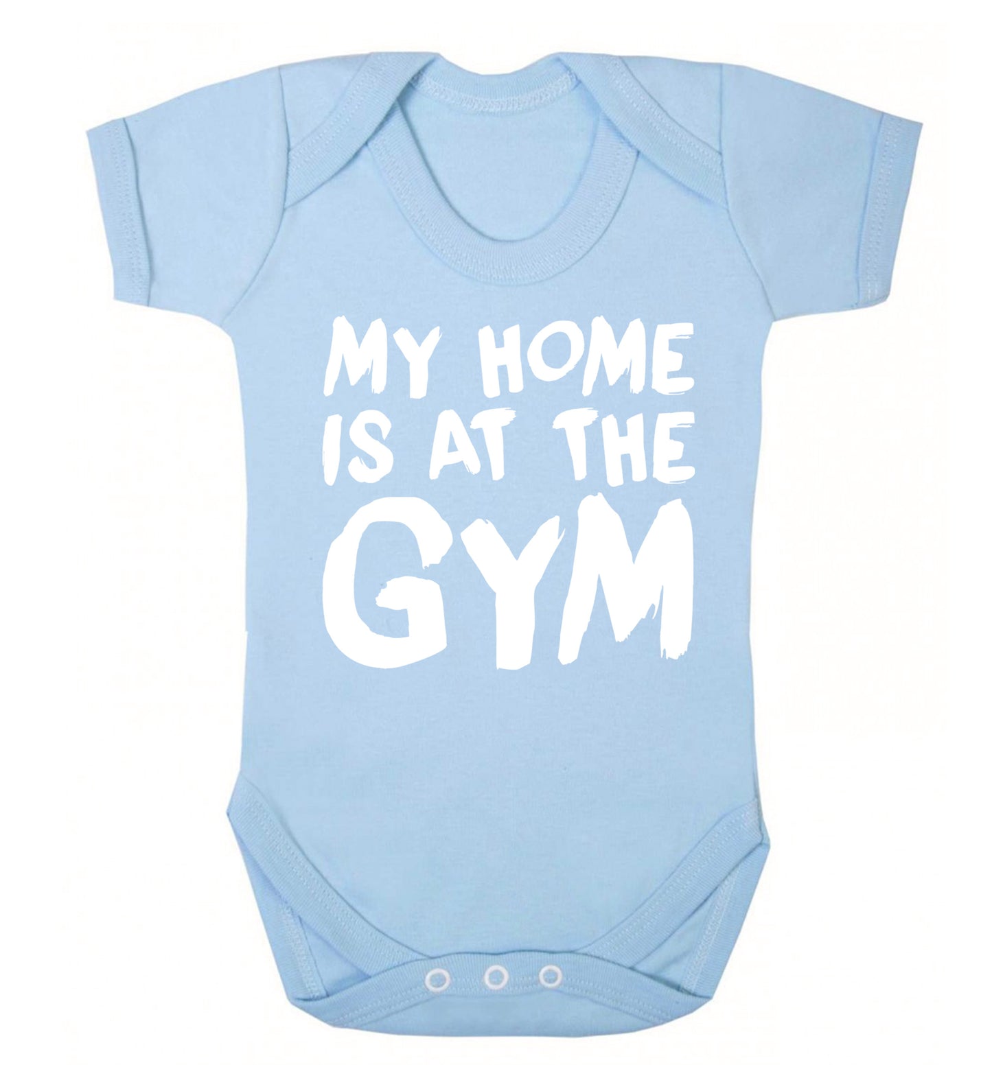 My home is at the gym Baby Vest pale blue 18-24 months