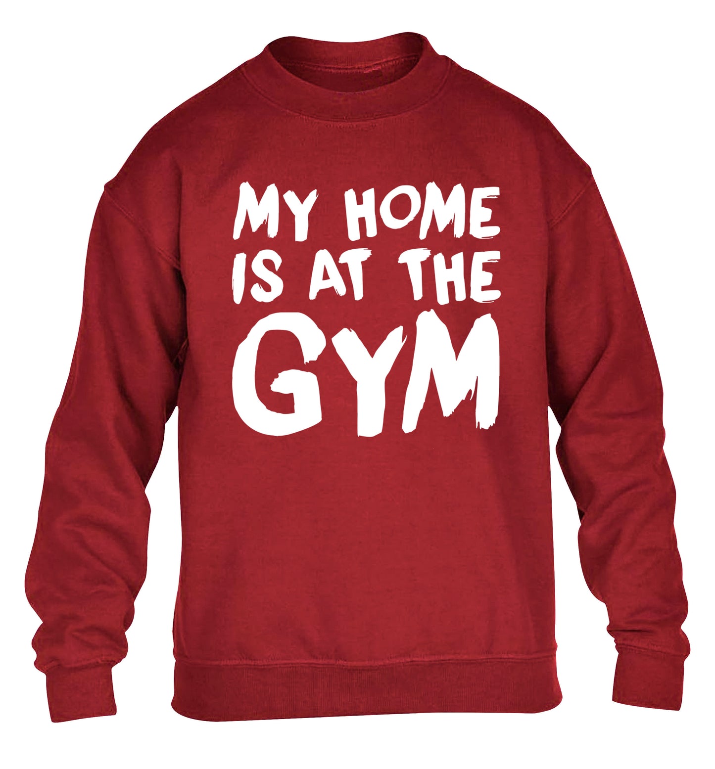 My home is at the gym children's grey sweater 12-14 Years