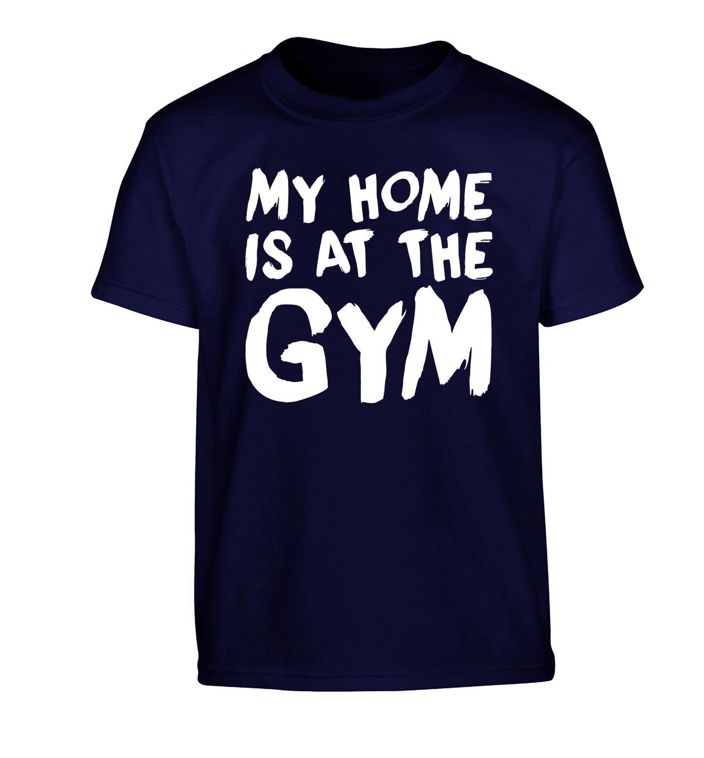My home is at the gym Children's navy Tshirt 12-14 Years