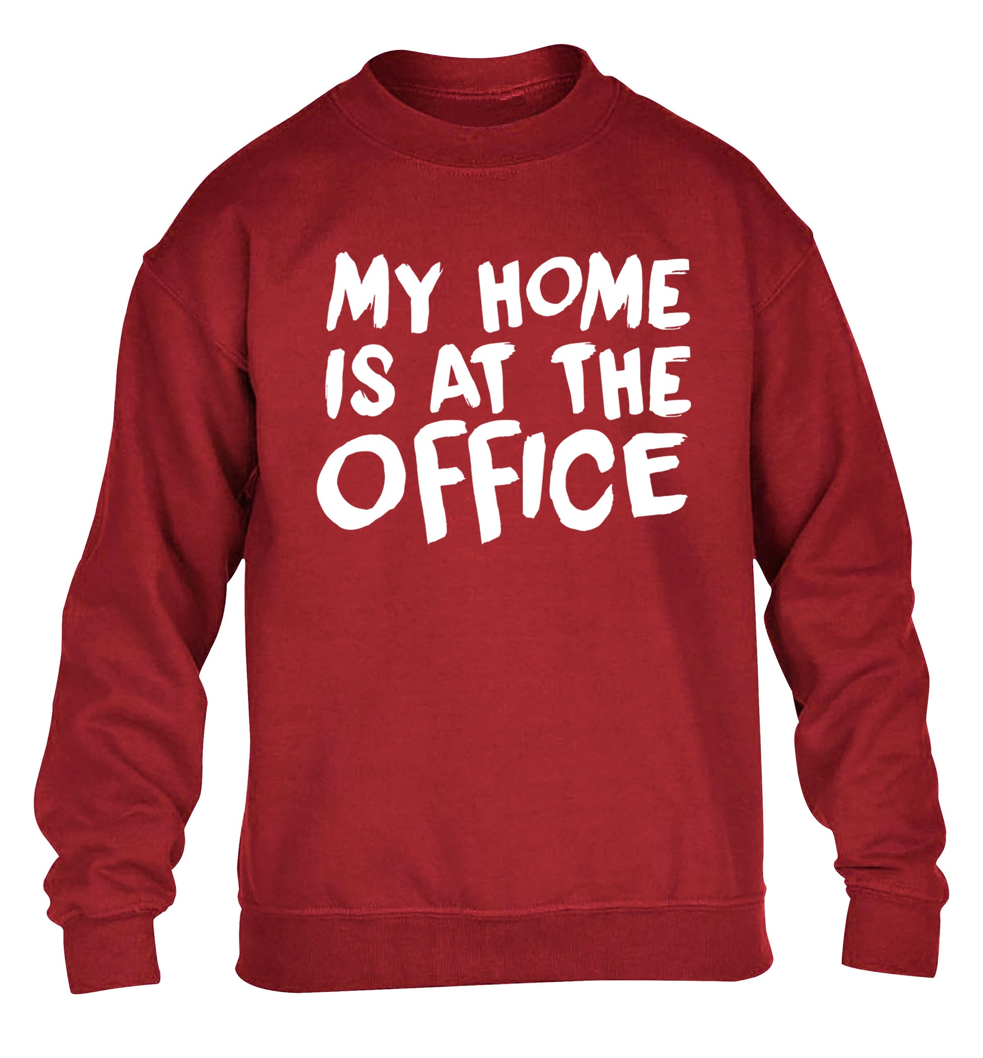 My home is at the office children's grey sweater 12-14 Years