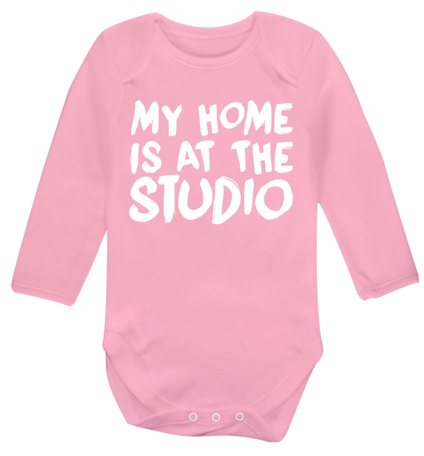 My home is at the studio Baby Vest long sleeved pale pink 6-12 months