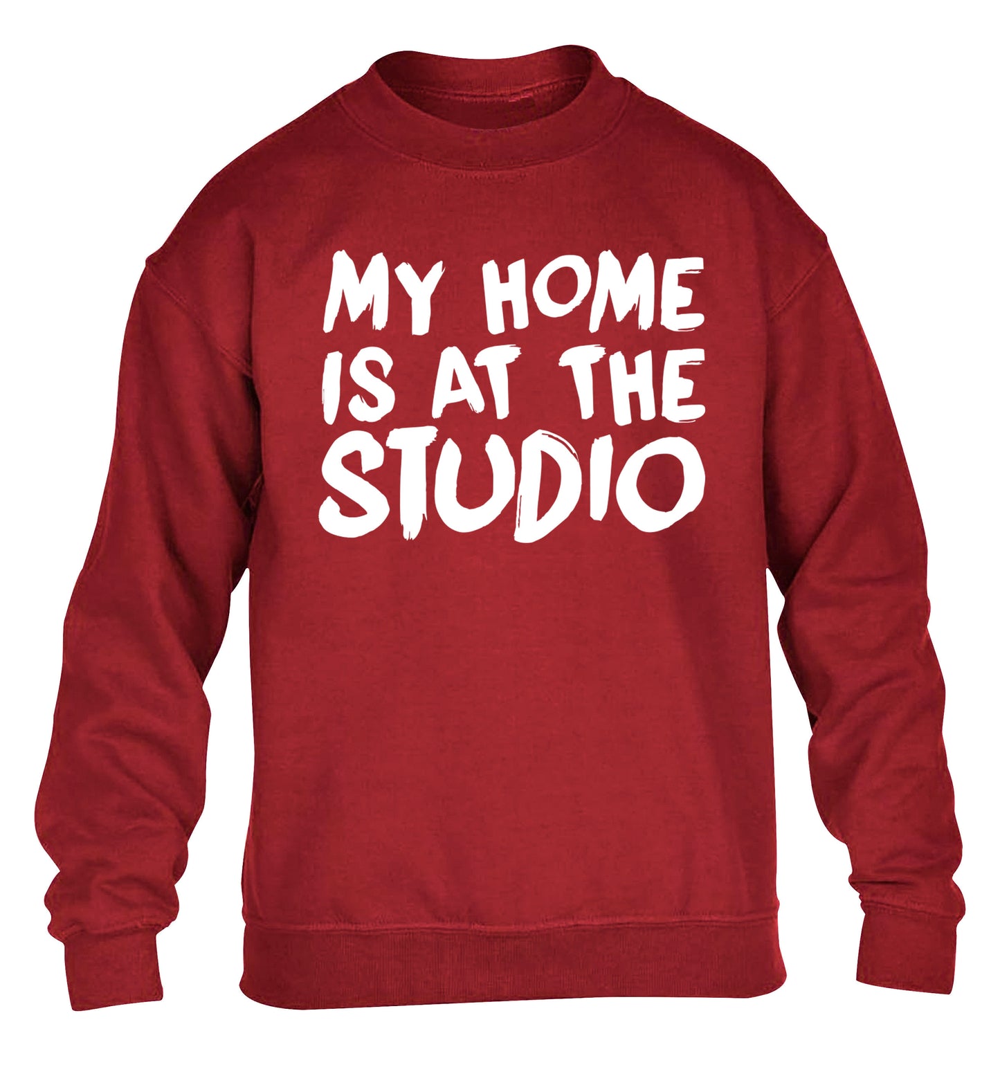 My home is at the studio children's grey sweater 12-14 Years