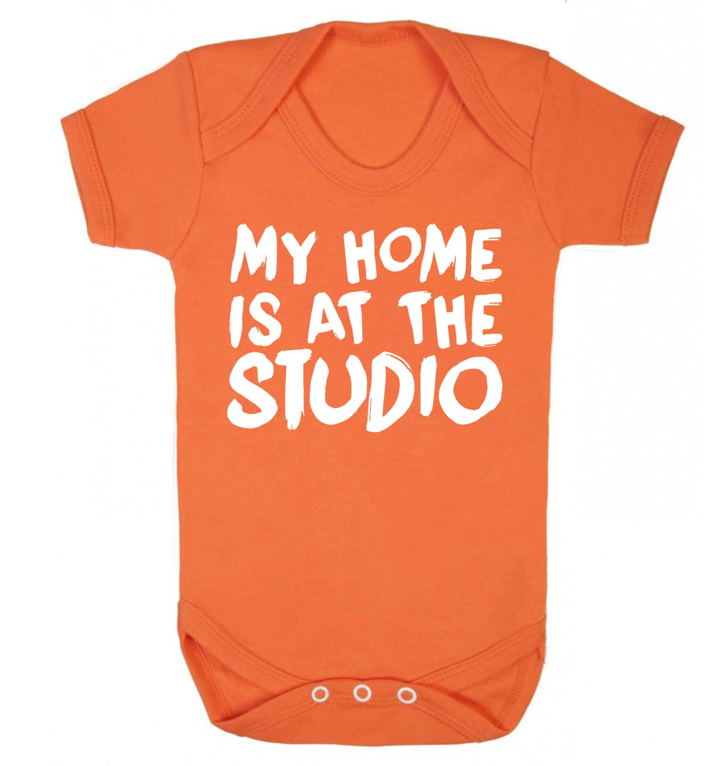 My home is at the studio Baby Vest orange 18-24 months