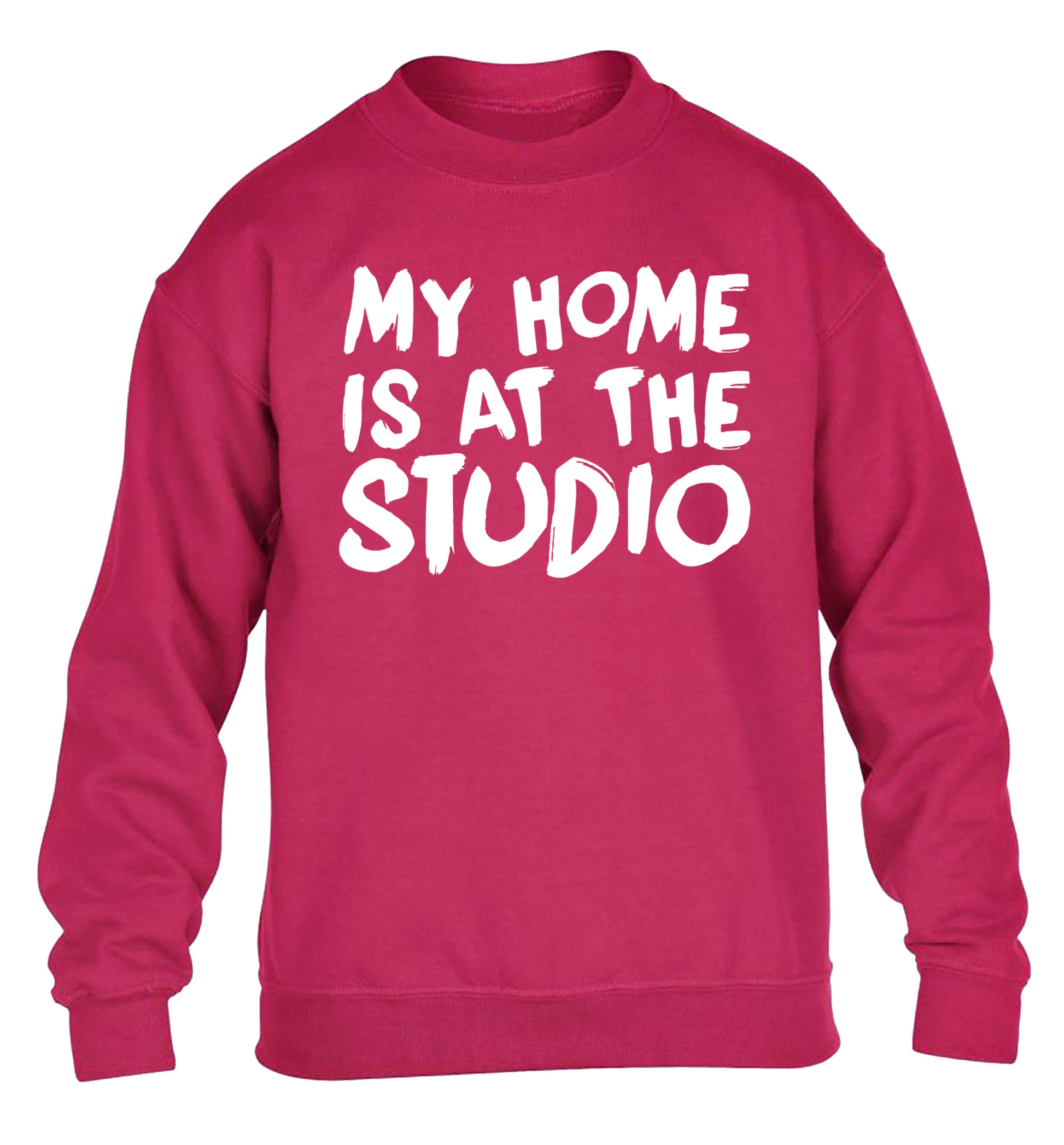 My home is at the studio children's pink sweater 12-14 Years