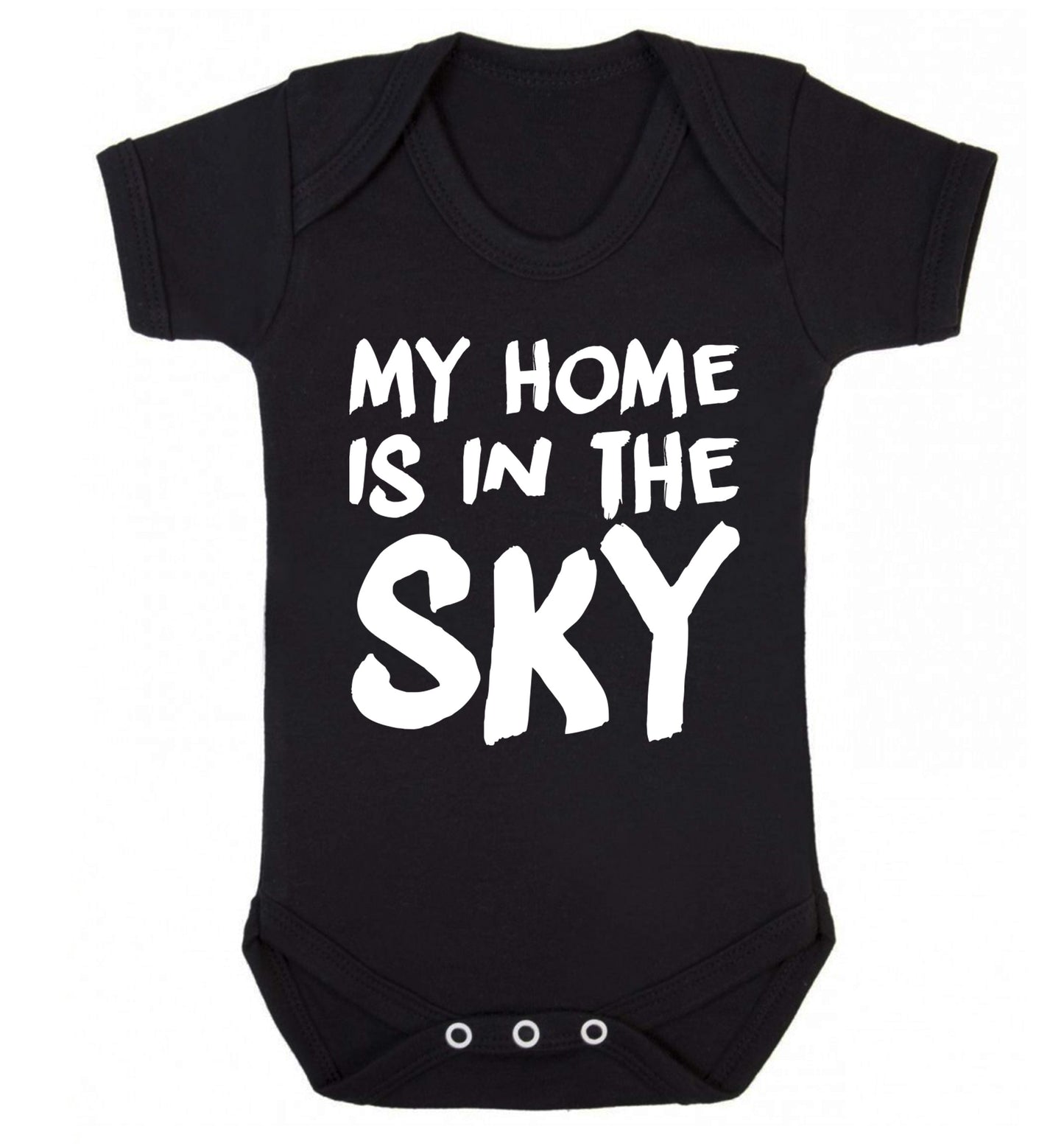 My home is in the sky Baby Vest black 18-24 months