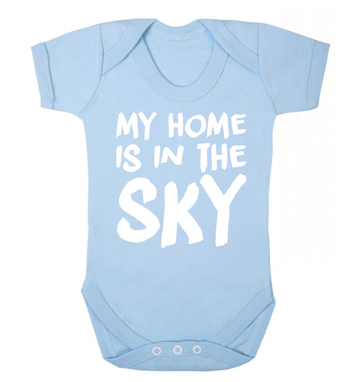 My home is in the sky Baby Vest pale blue 18-24 months