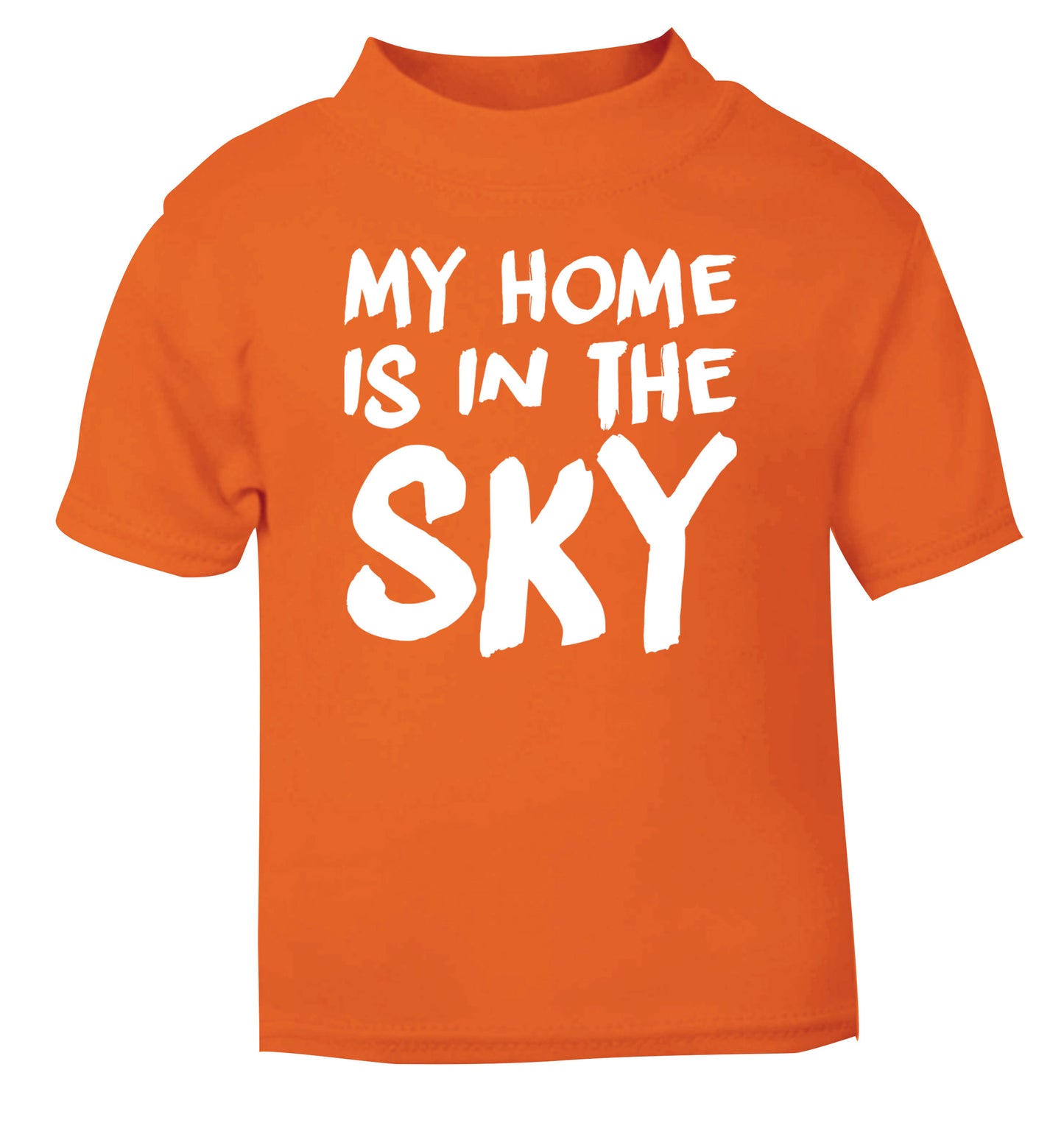 My home is in the sky orange Baby Toddler Tshirt 2 Years