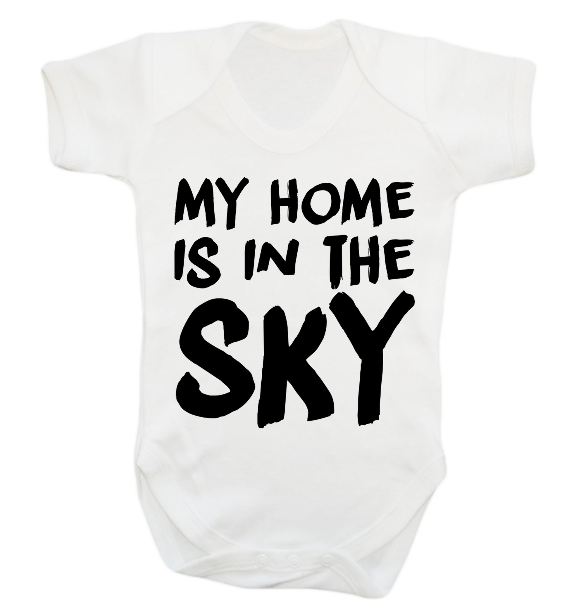 My home is in the sky Baby Vest white 18-24 months