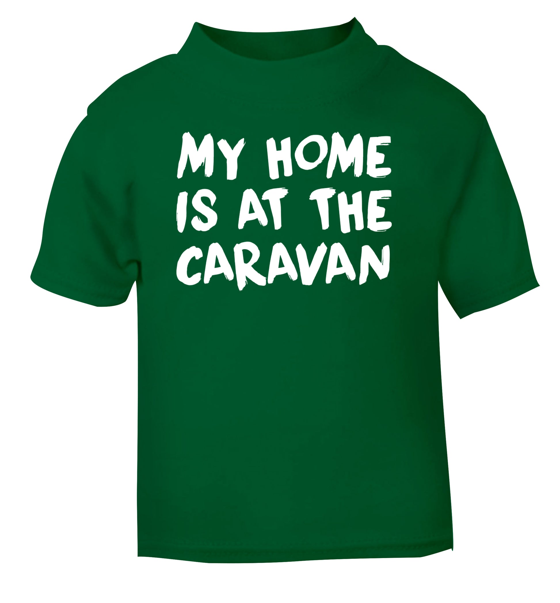 My home is at the caravan green Baby Toddler Tshirt 2 Years