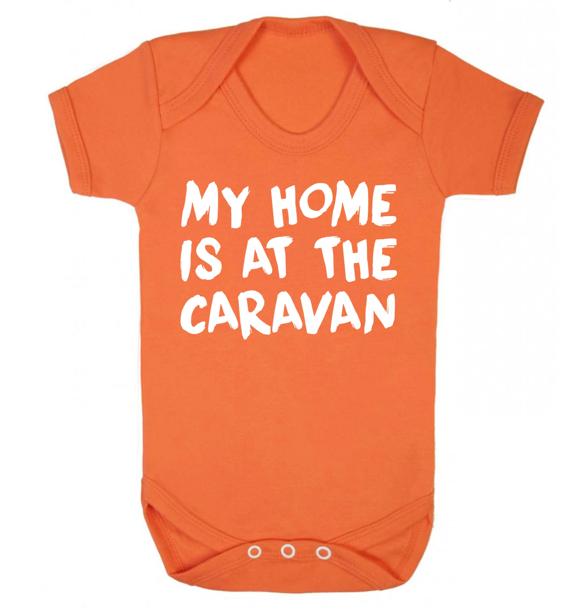 My home is at the caravan Baby Vest orange 18-24 months