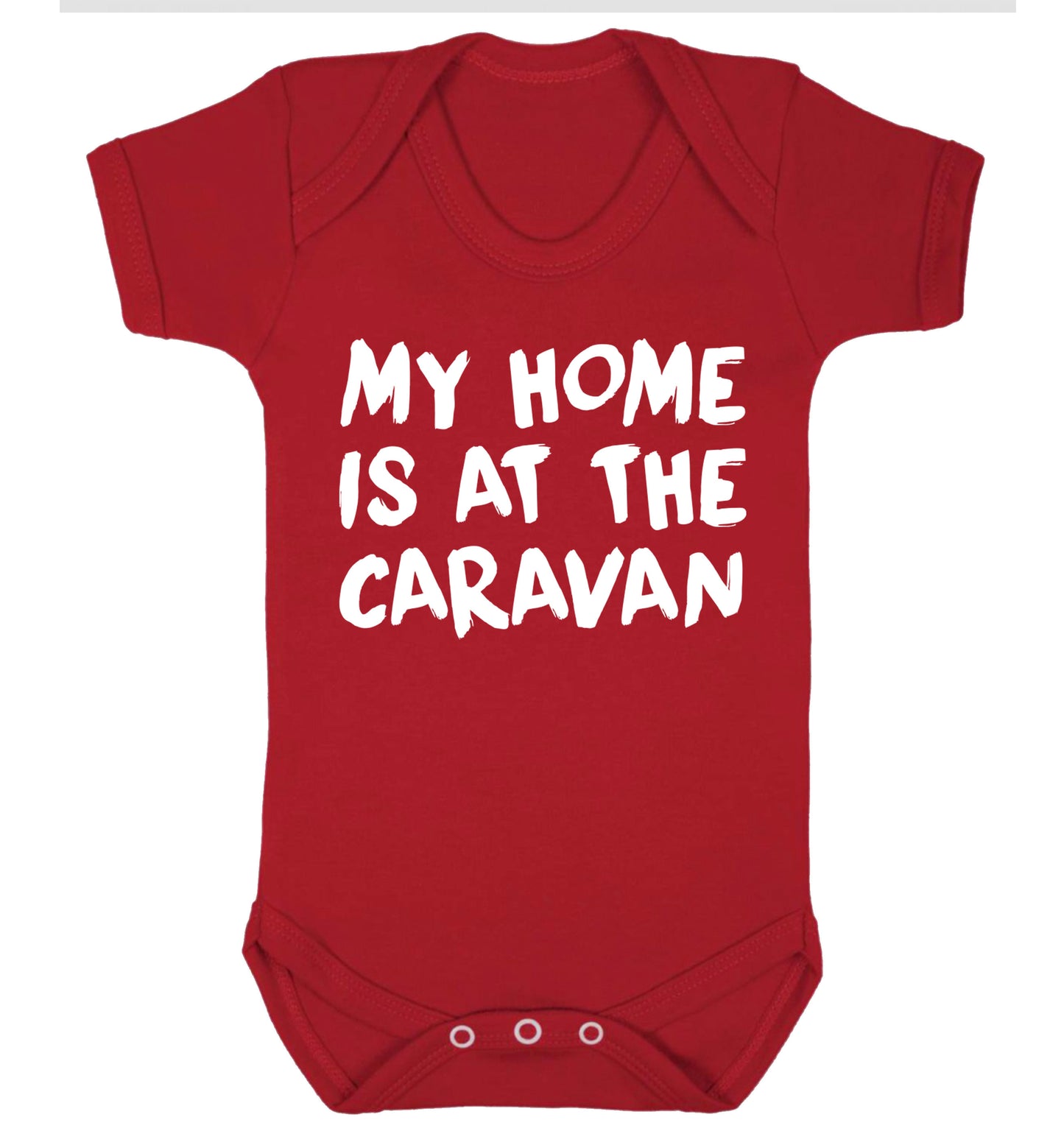 My home is at the caravan Baby Vest red 18-24 months