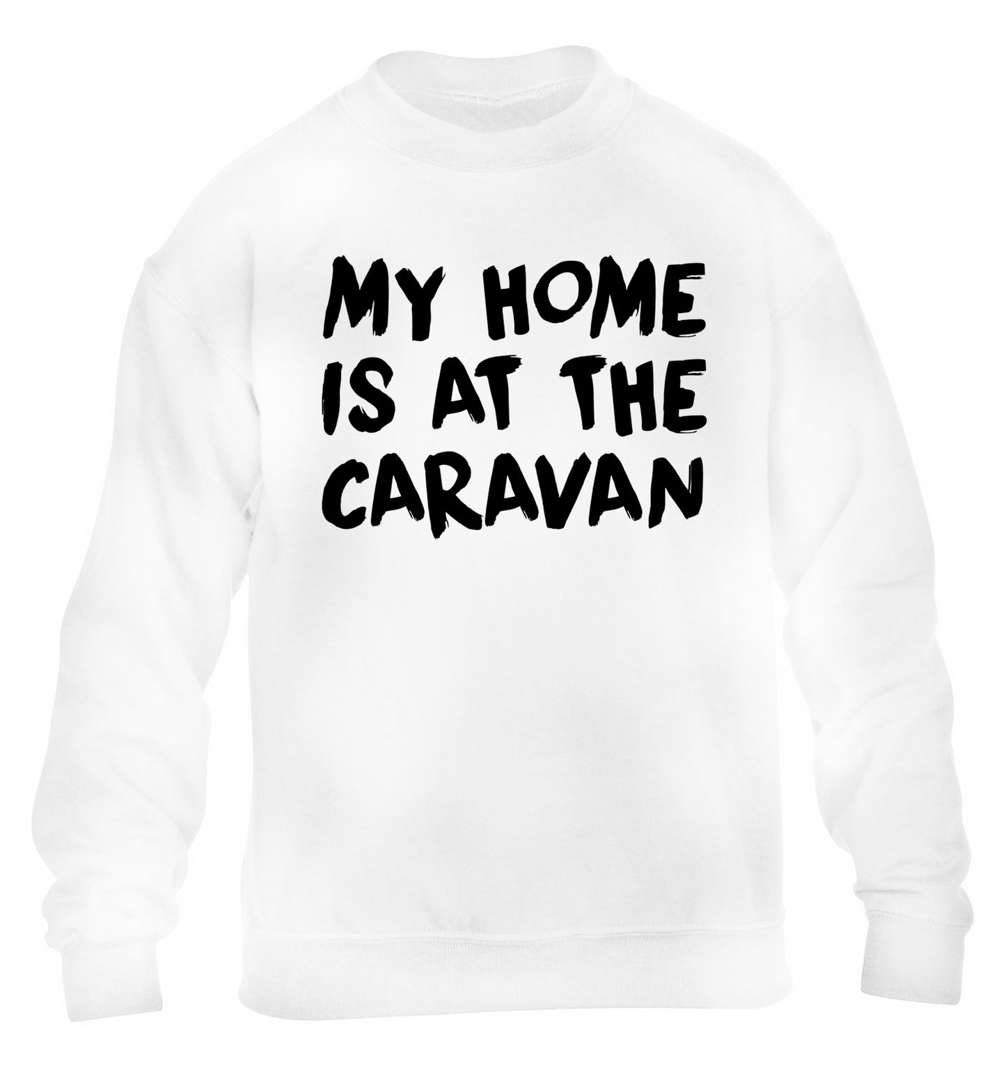 My home is at the caravan children's white sweater 12-14 Years