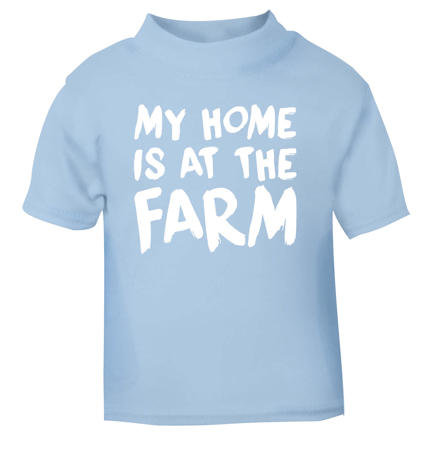 My home is at the farm light blue Baby Toddler Tshirt 2 Years