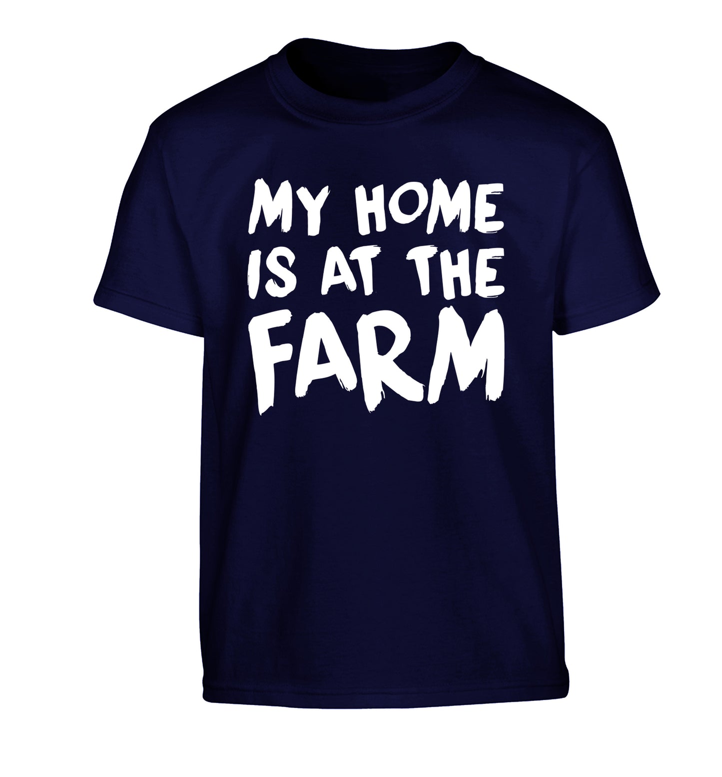 My home is at the farm Children's navy Tshirt 12-14 Years