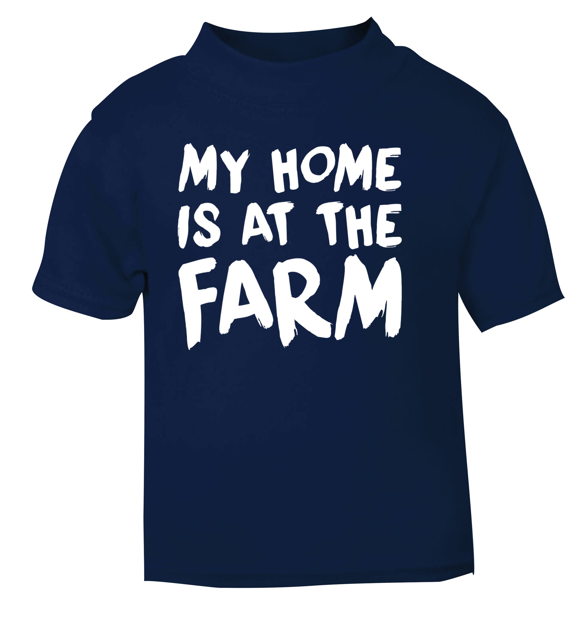 My home is at the farm navy Baby Toddler Tshirt 2 Years