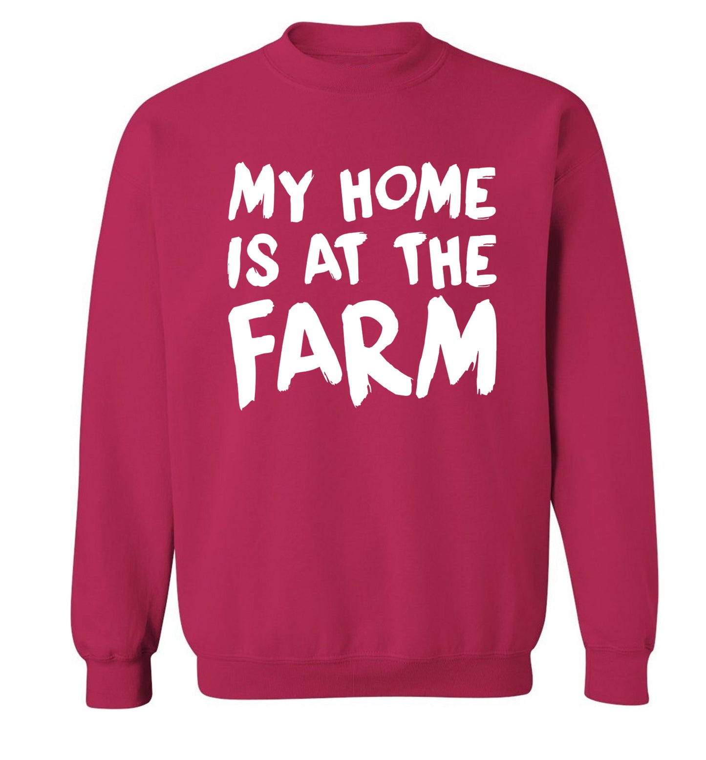 My home is at the farm Adult's unisex pink Sweater 2XL
