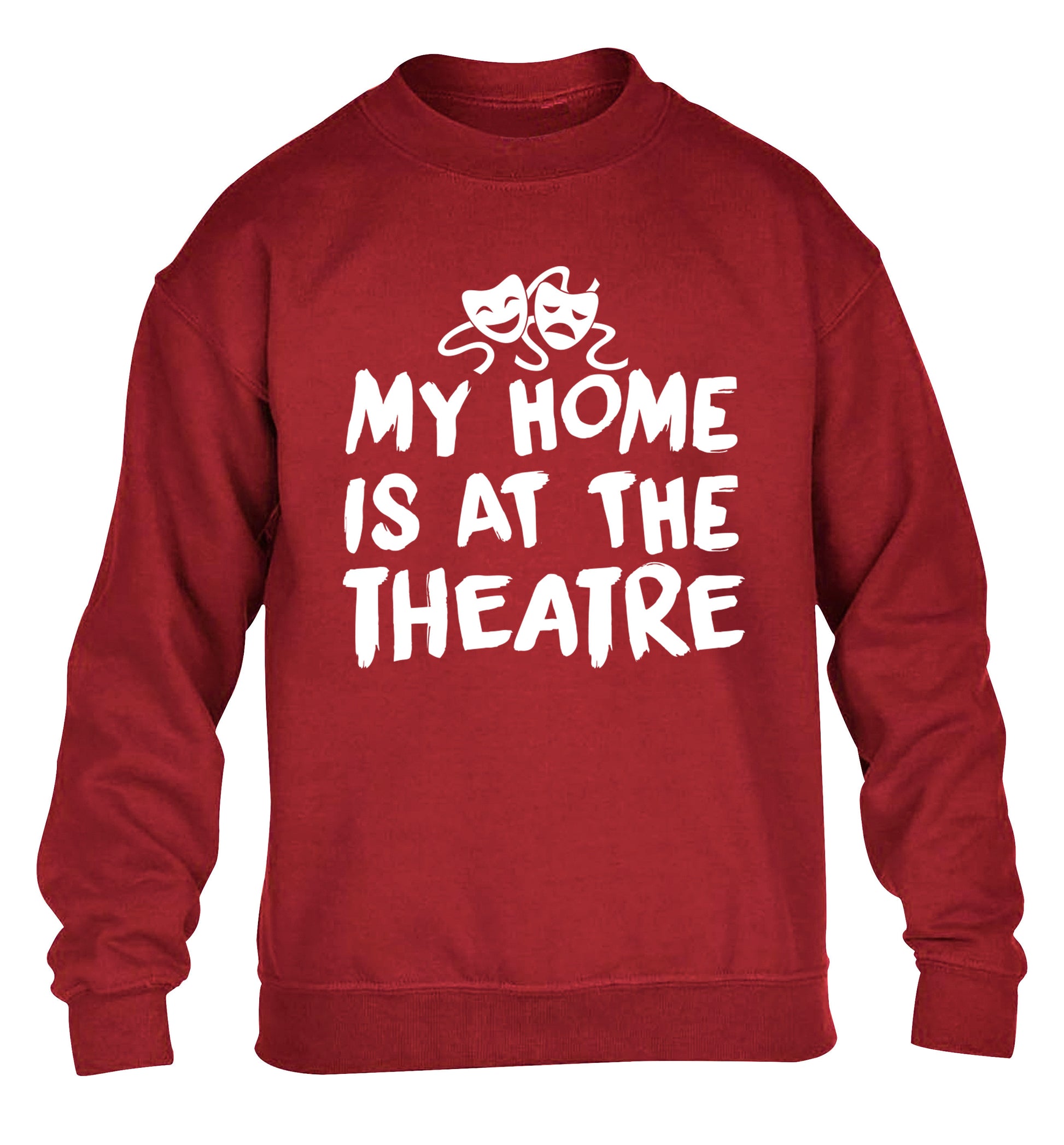 My home is at the theatre children's grey sweater 12-14 Years